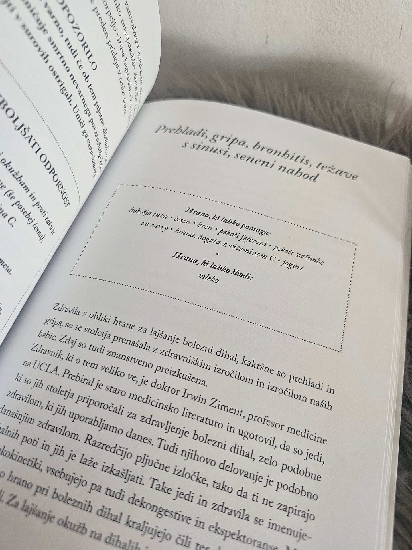 Hrana čudežno zdravilo, Infekcije, vnetja, osteoporoza. Jean Carper
