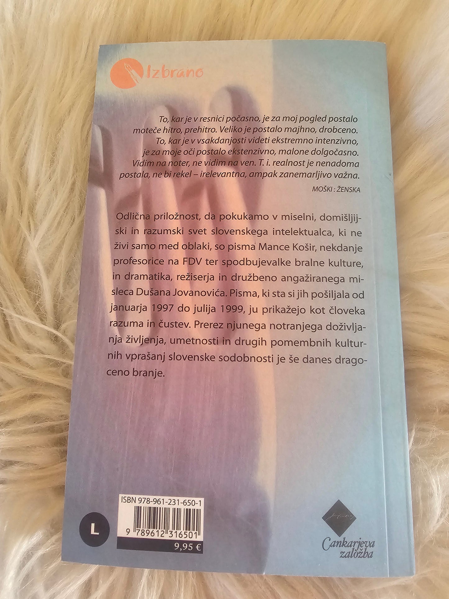 Moški . Ženska pisma Manca Košir in Dušan Jovanović