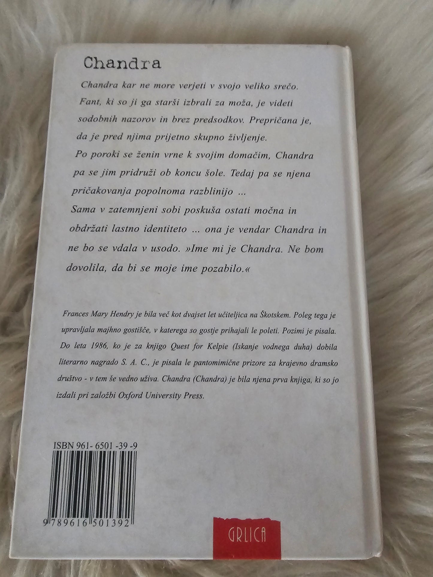 Chandra Frances Mary Hendry