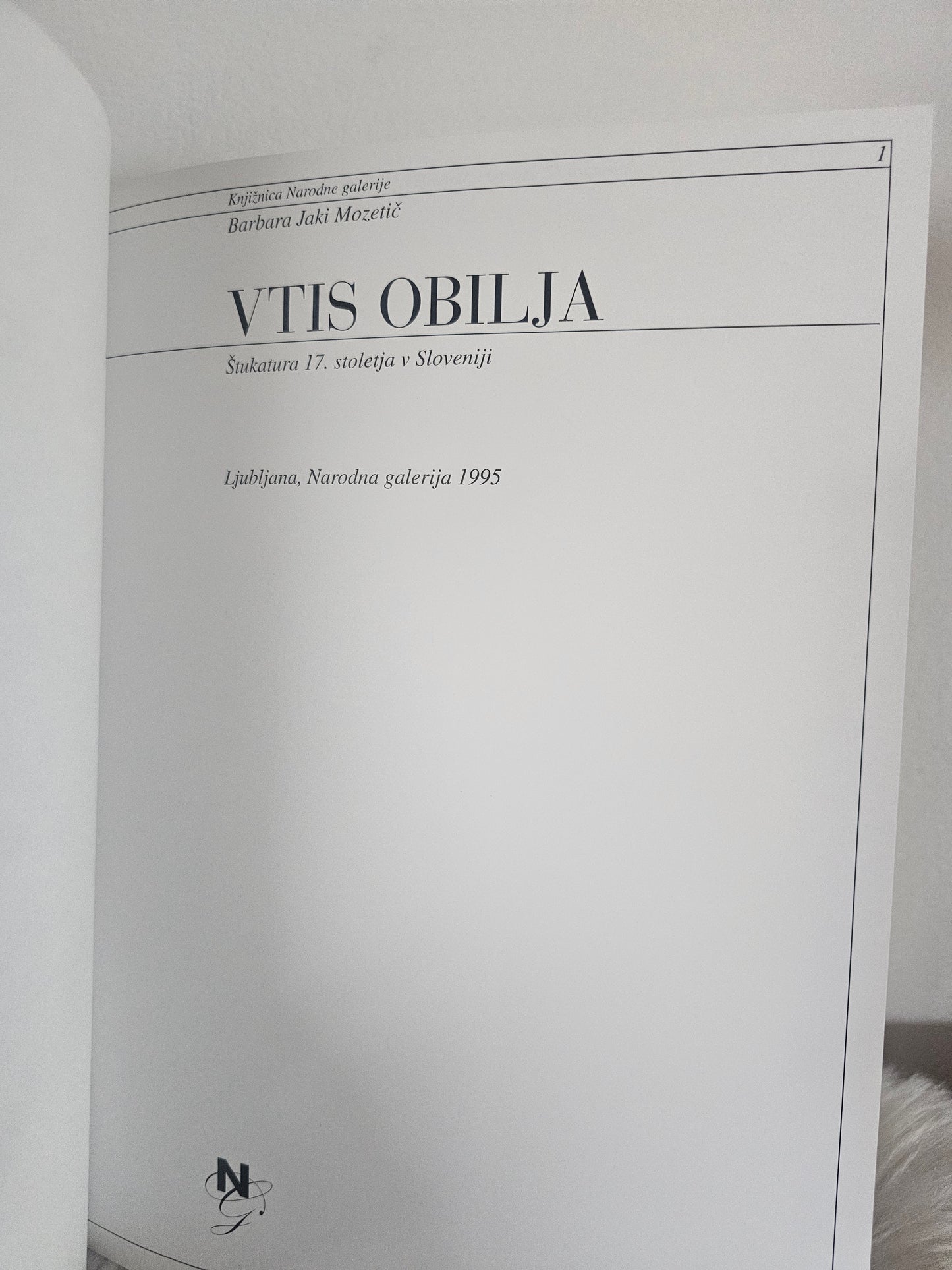 Vtis obilja Štukatura 17.stoletja v Sloveniji Barbara Jaki Mozetič
