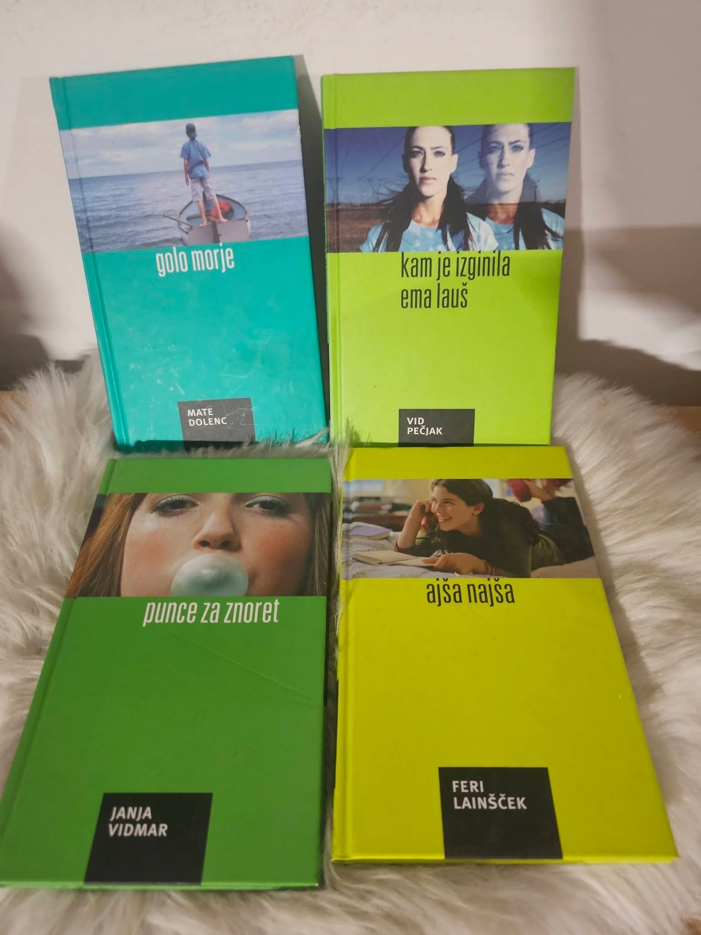 Punce za znoret~ Janja Vidmar, - Janov krik~ Marinka Fritz Kunc, - Ta glavna Urša, Smiljan Rozman, - Zadnji mega žur, Ivan Sivec, - Kam je izginila Ema Lauš, Vid Pečjak, - Golo morje, Mate Dolenc, - Ajša Najša, Feri Lainšček.