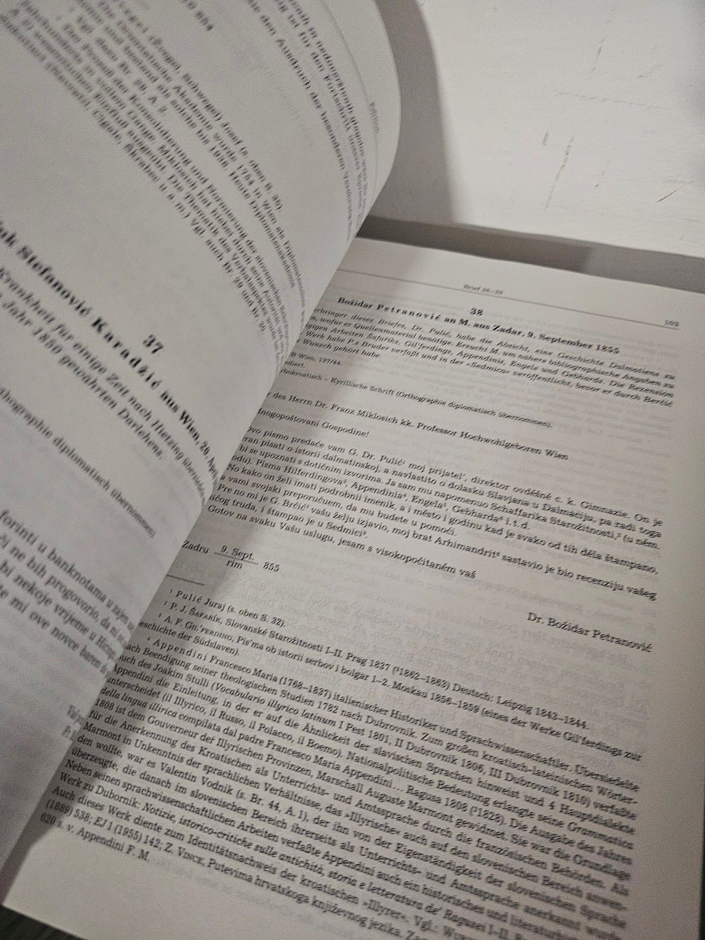 Korespondenca Frana Miklošiča z južnimi Slovani) Katja Sturm