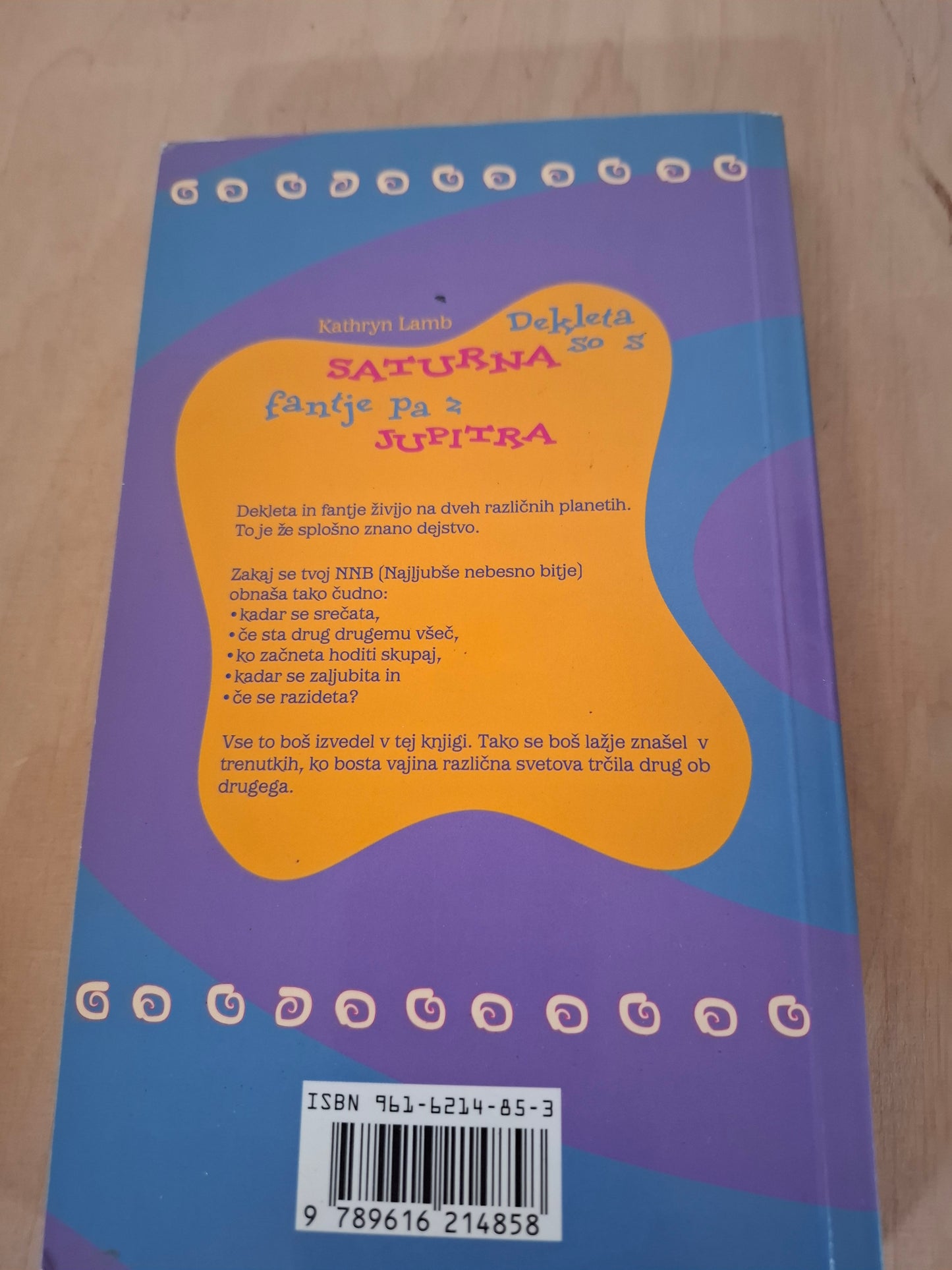 Dekleta so s Saturna, Fantje pa z Jupitra, Kathryn Lamb