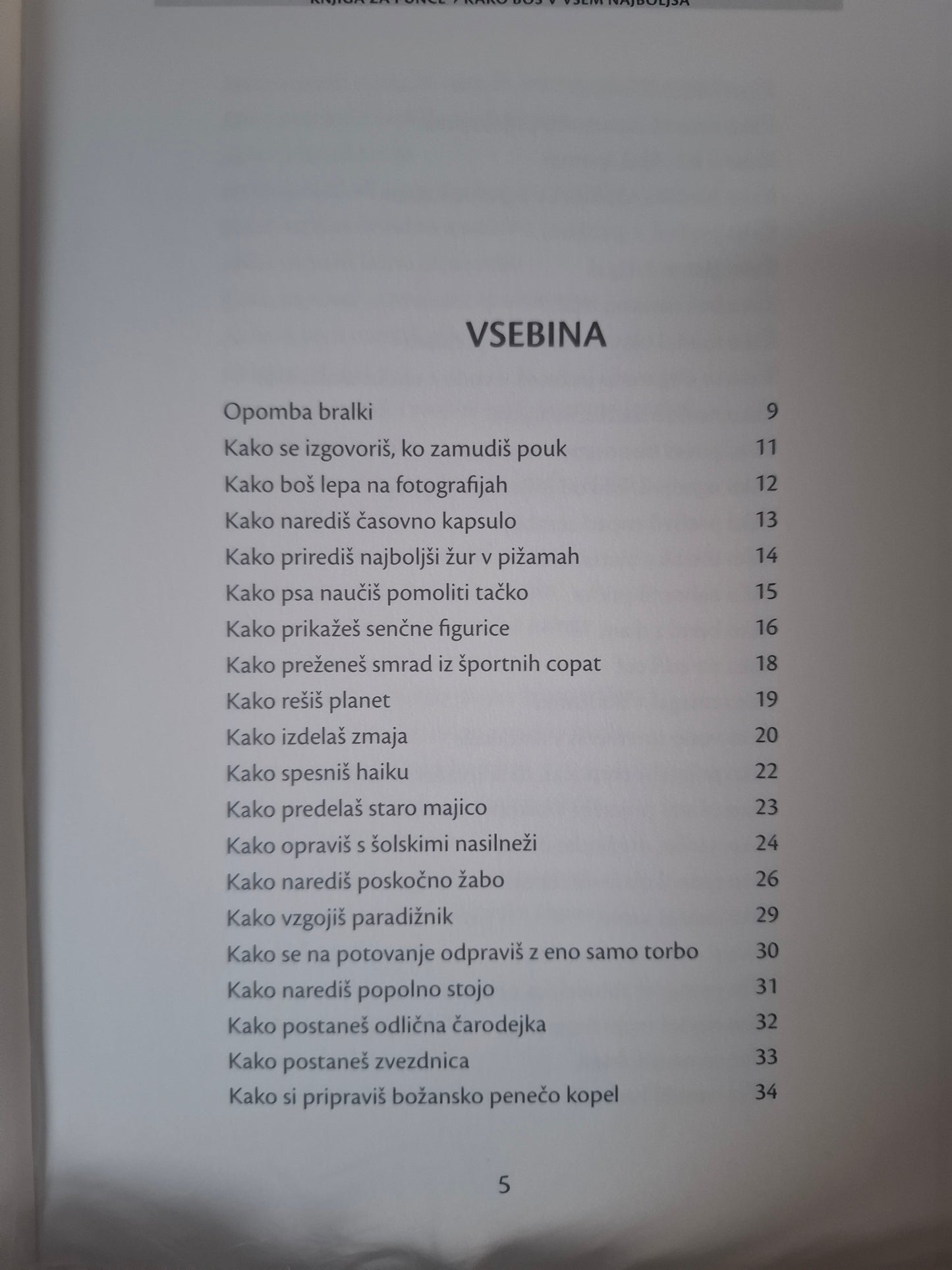 Knjiga za punce, Juliana Foster