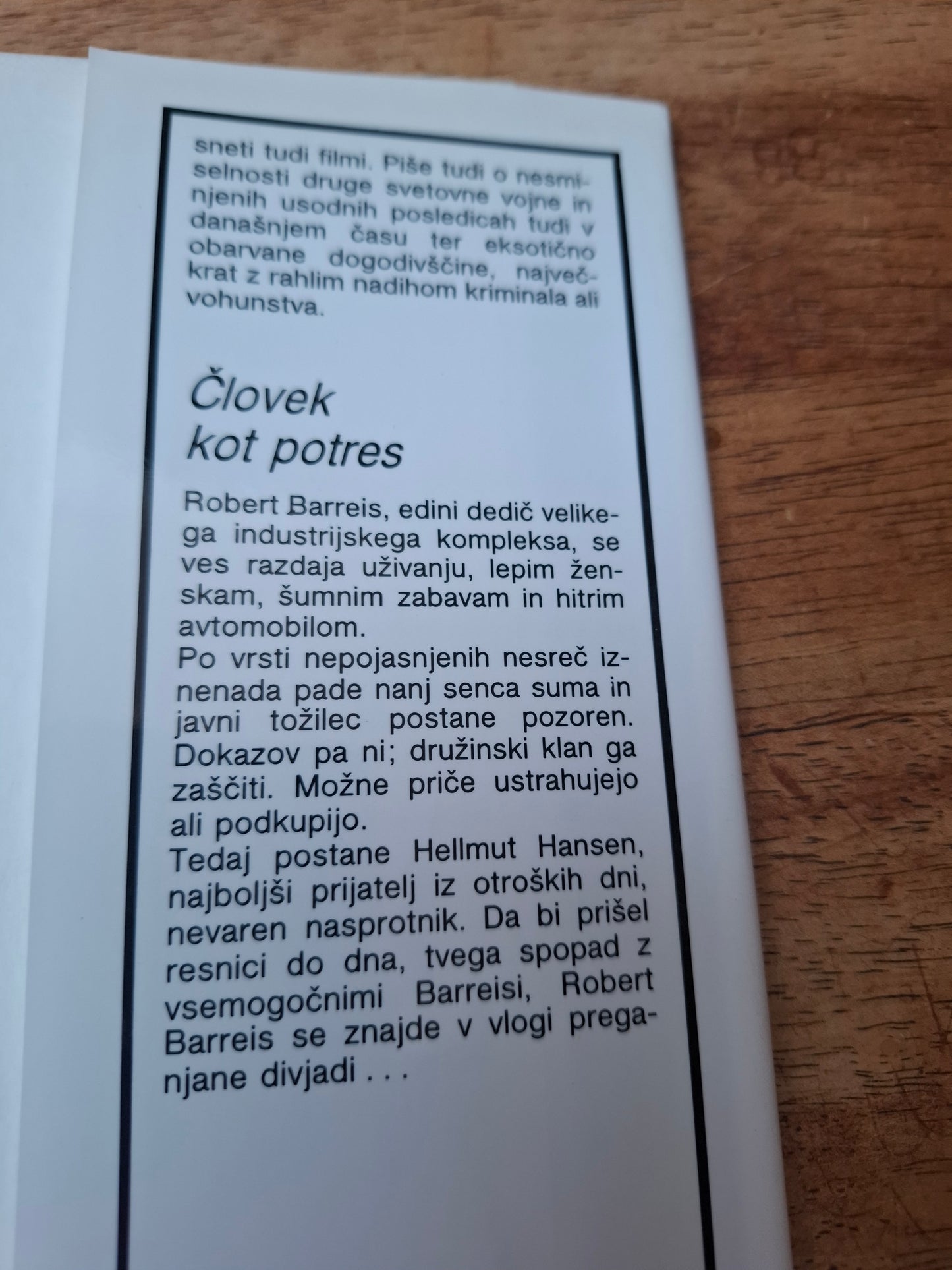 Človek kot potres Konsalik