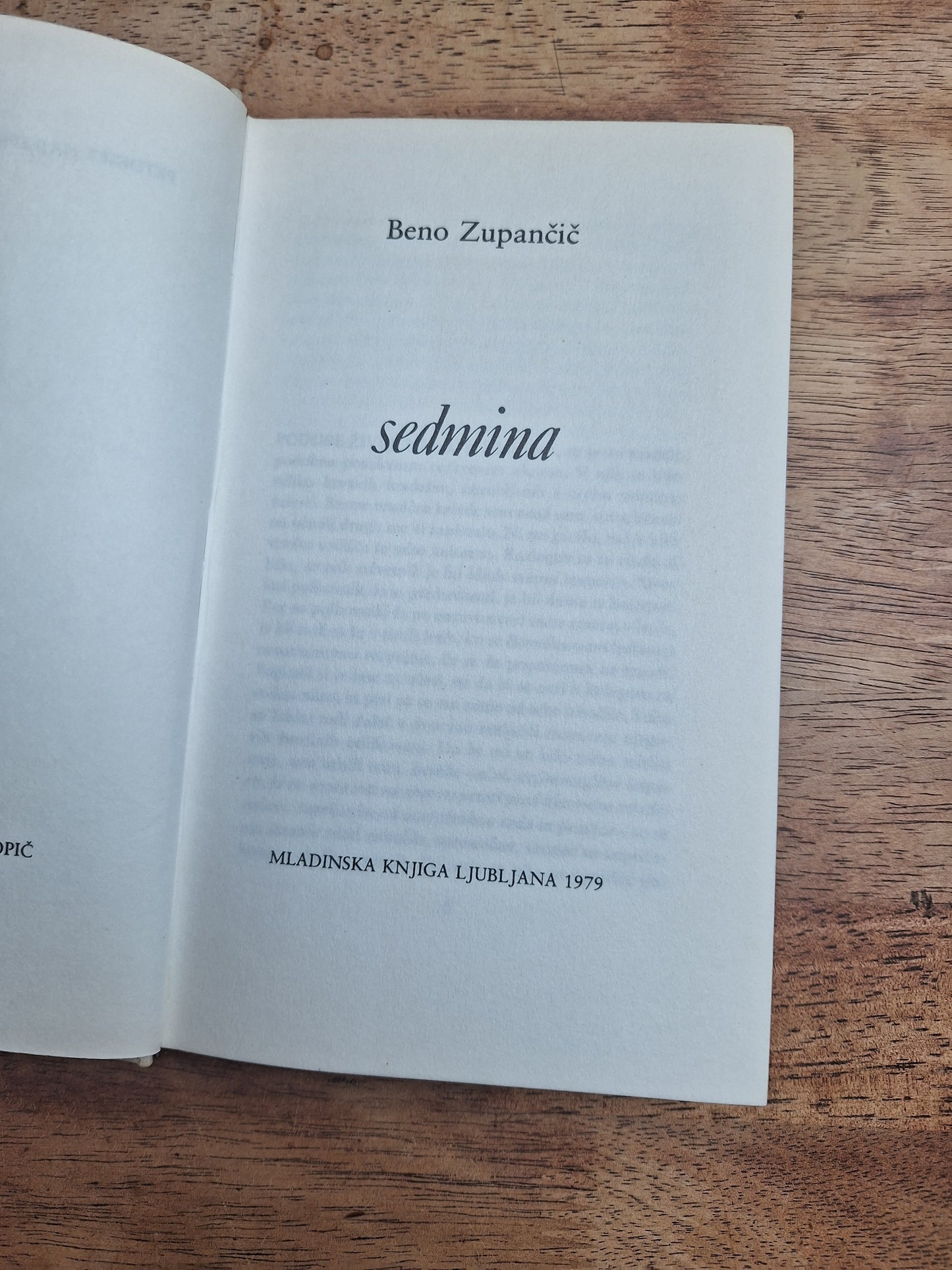 Sedmina Beno Zupančič