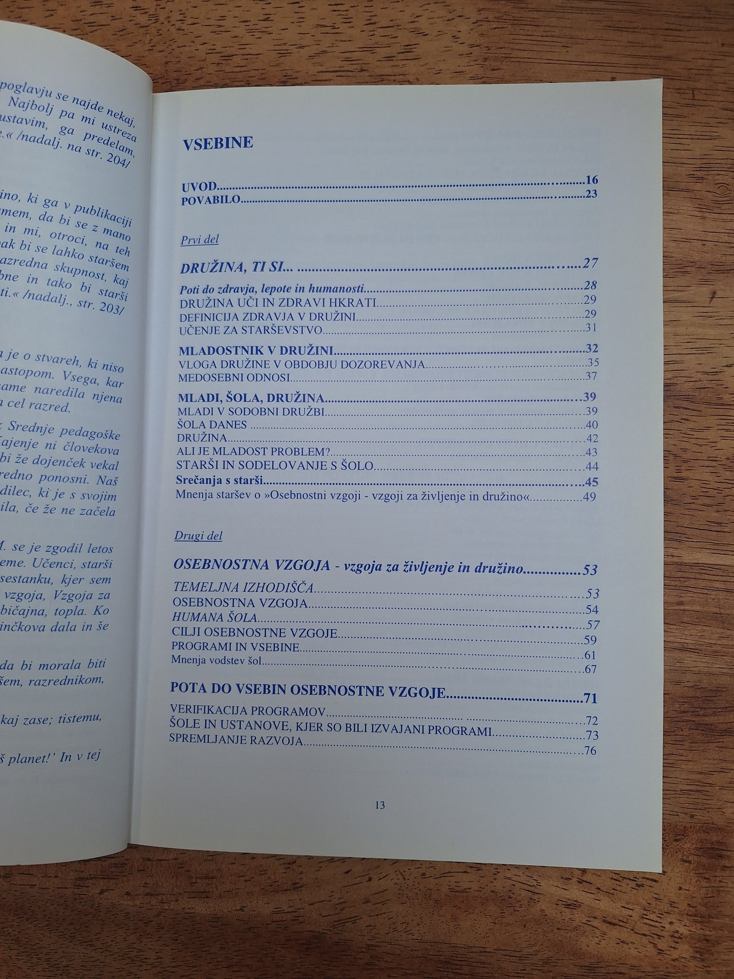 Vzgoja za življenje, osebnostna vzgoja, Vzgoja za življenje Antonija Marinček