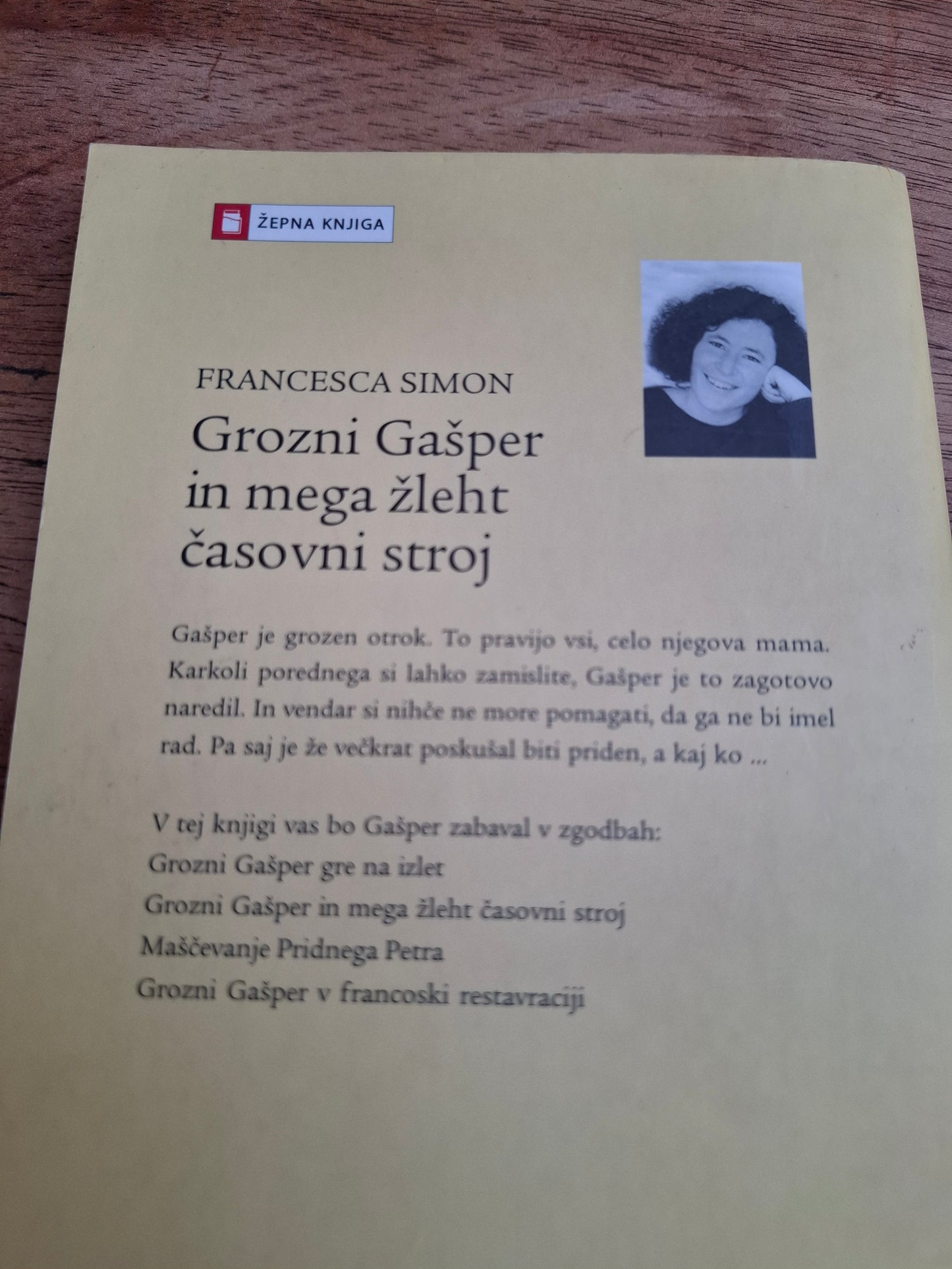 Grozni Gašper in mega žleht časovni stroj Francesca Simon