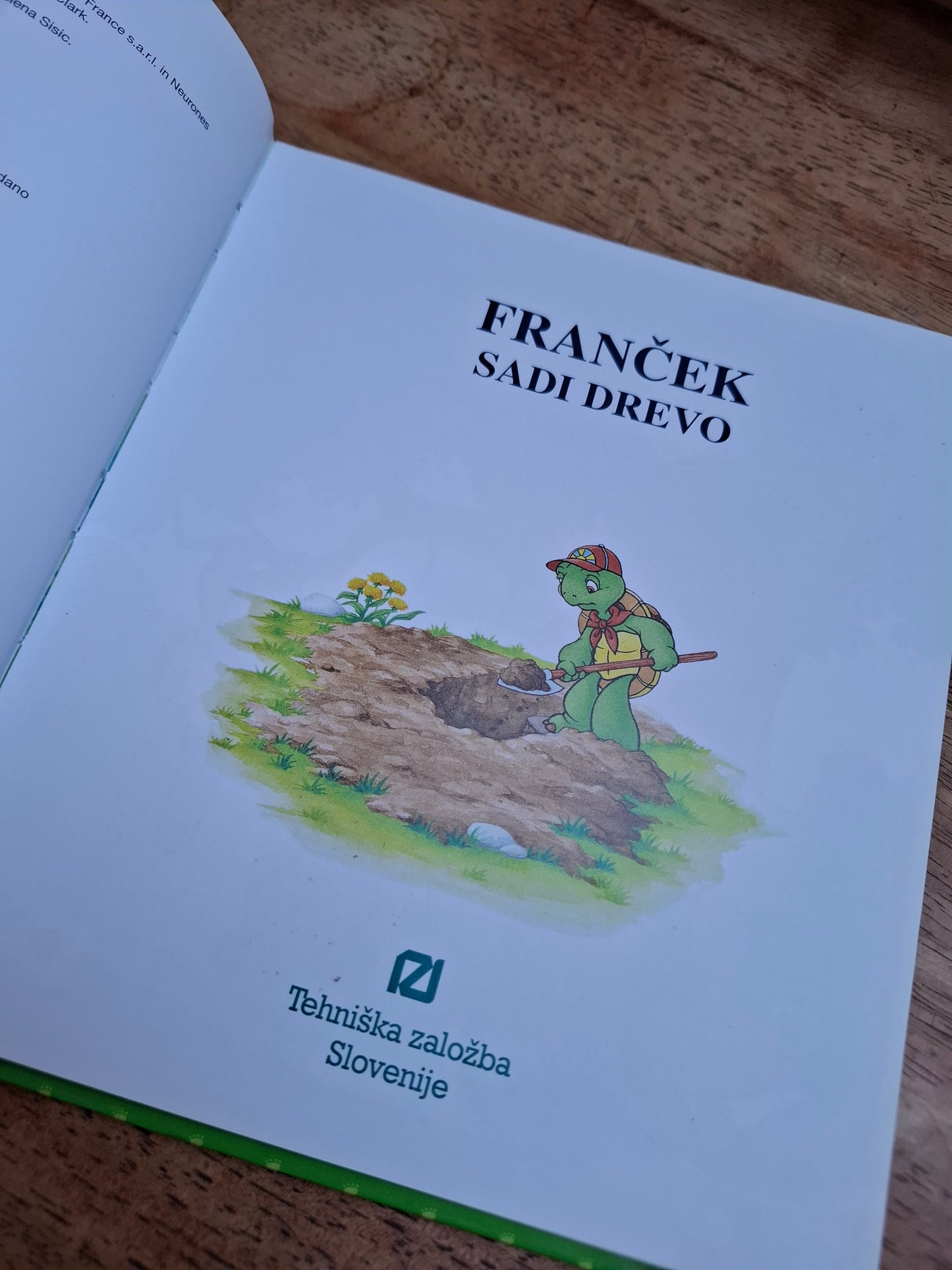 Franček sadi drevo Tehniška Založba Slovenije