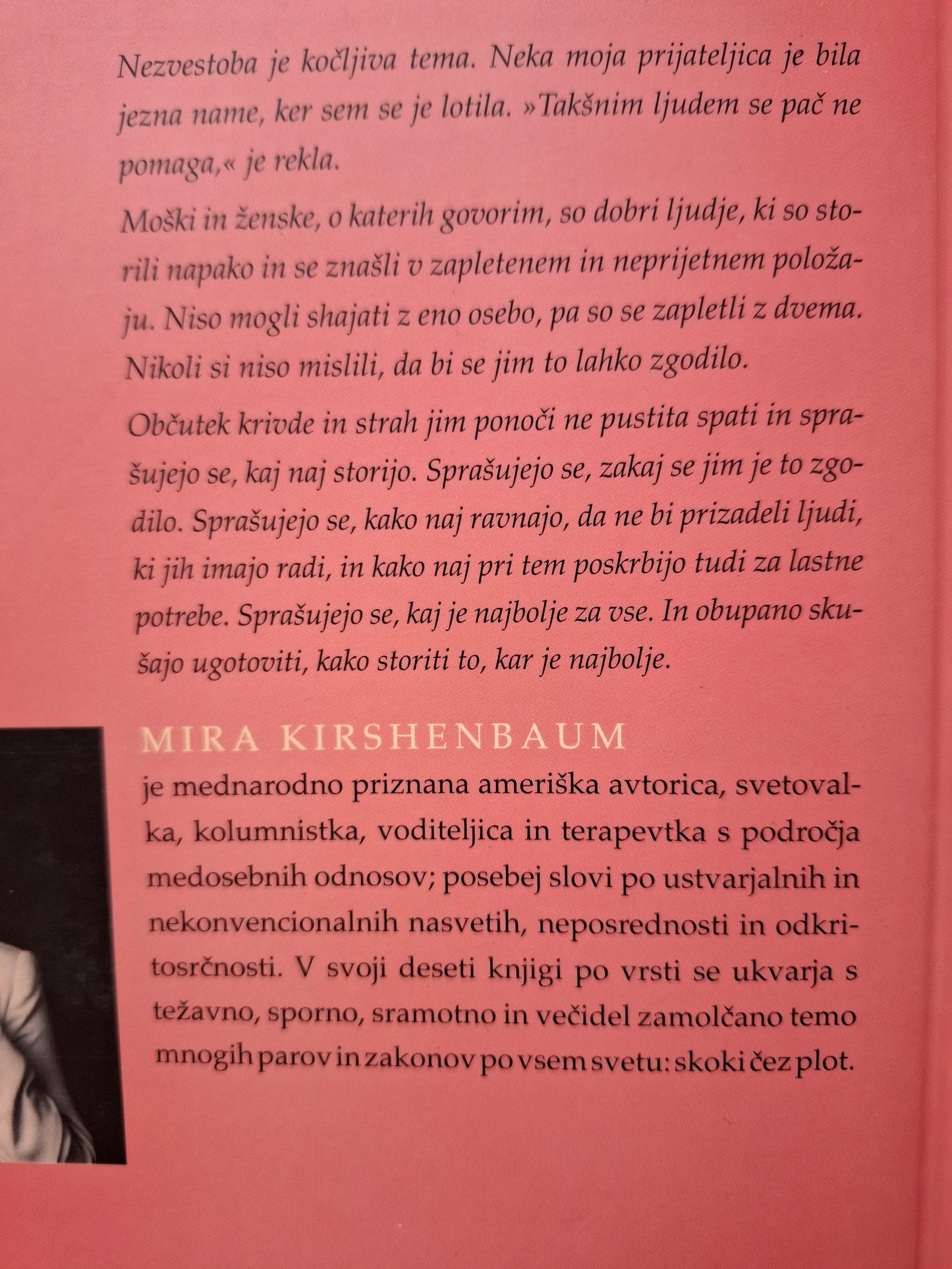 Skok čez plot, Mira Kirshenbaum