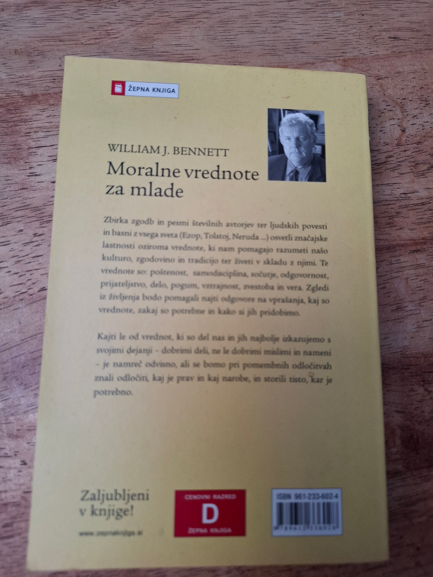 Moralne vrednote za mlade William J.Bennett