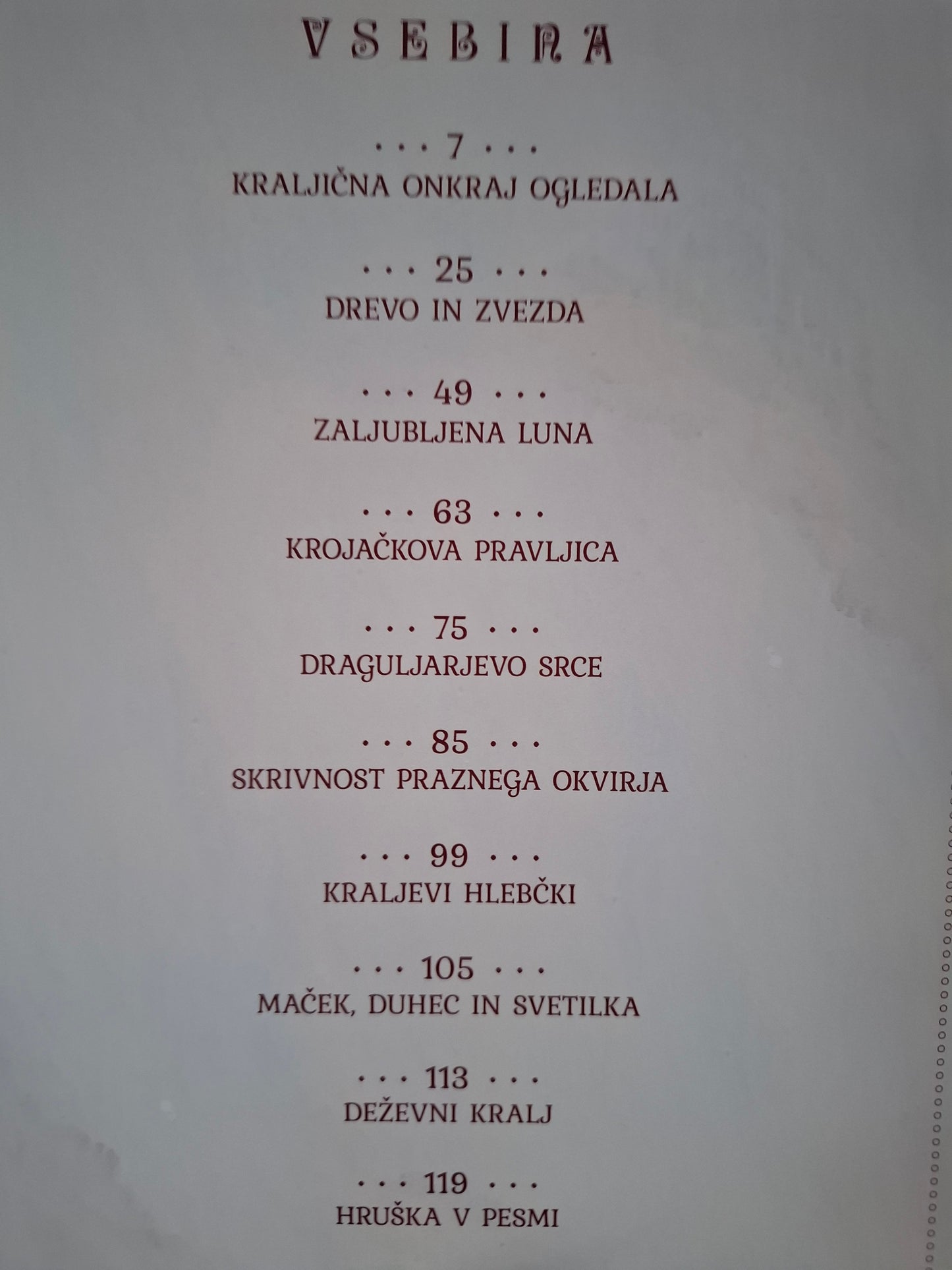 Kraljična onkraj ogledala, Bina Štampe Žmavc