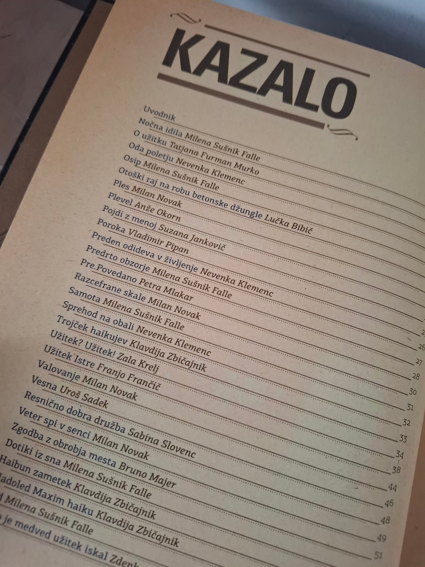 Knjiga užitkov Založba Kres