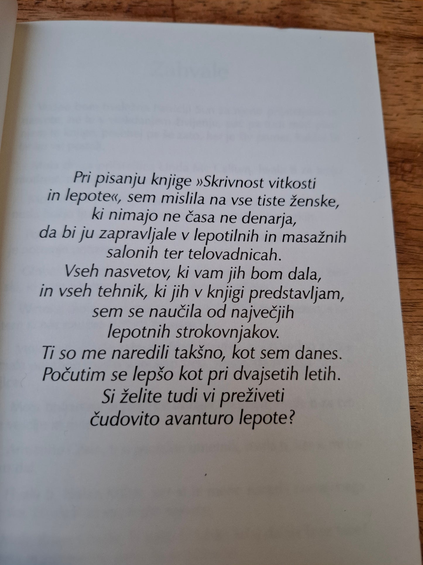 Skrivnosti vitkosti in lepote Linda Evans