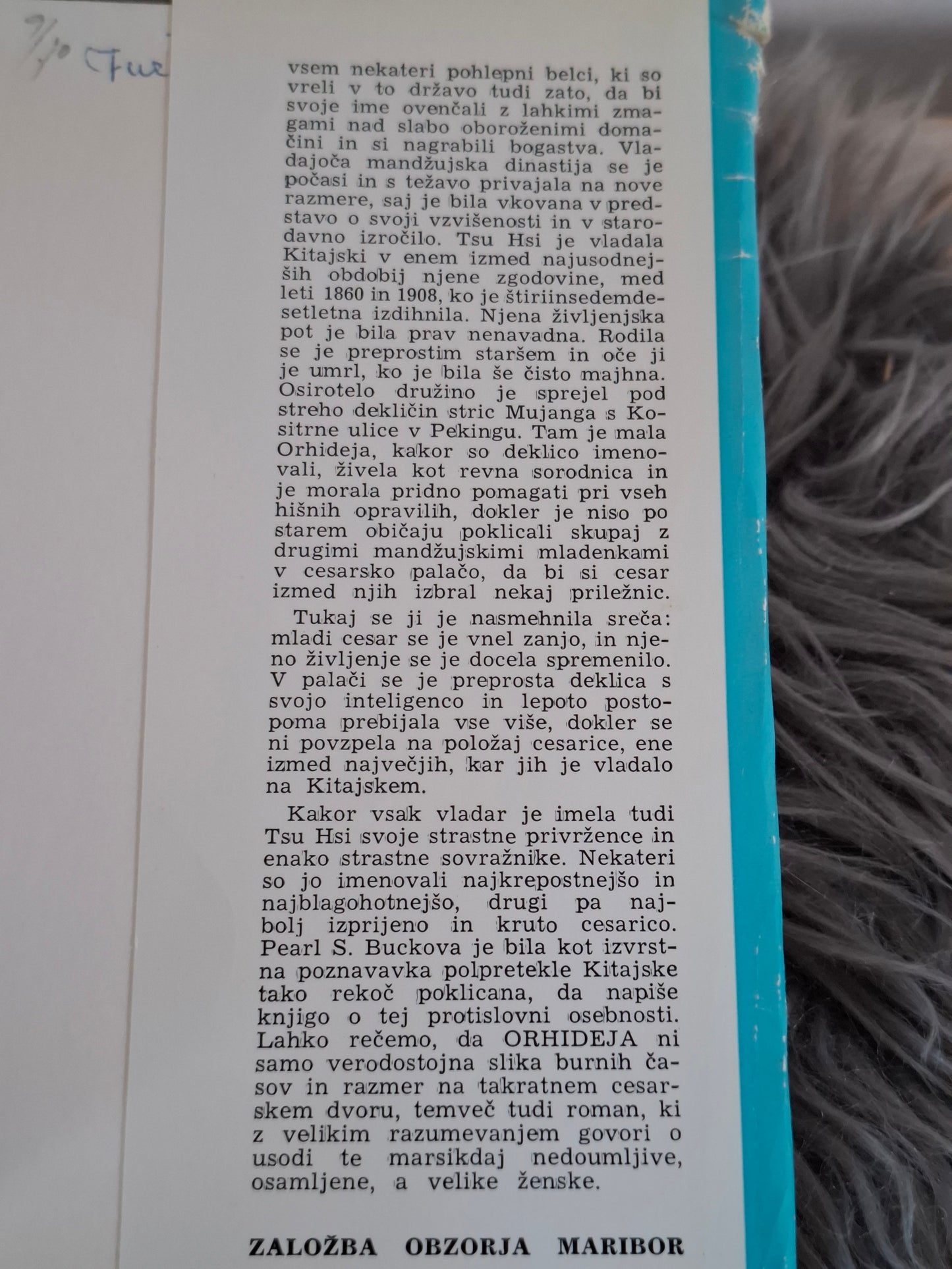 Zadnja kItajska Orhideja Pearl Buck