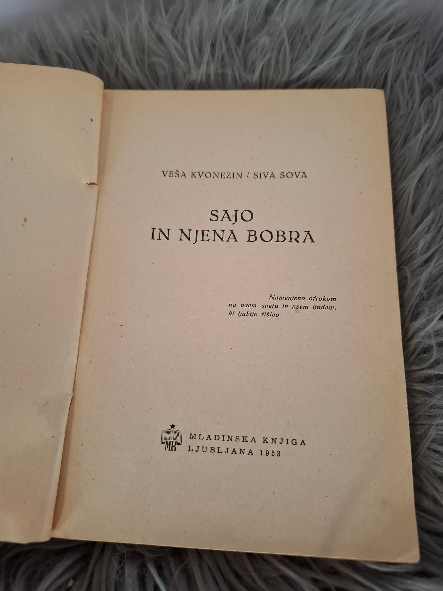 Sajo in njena bobra Veša Kvonesin
