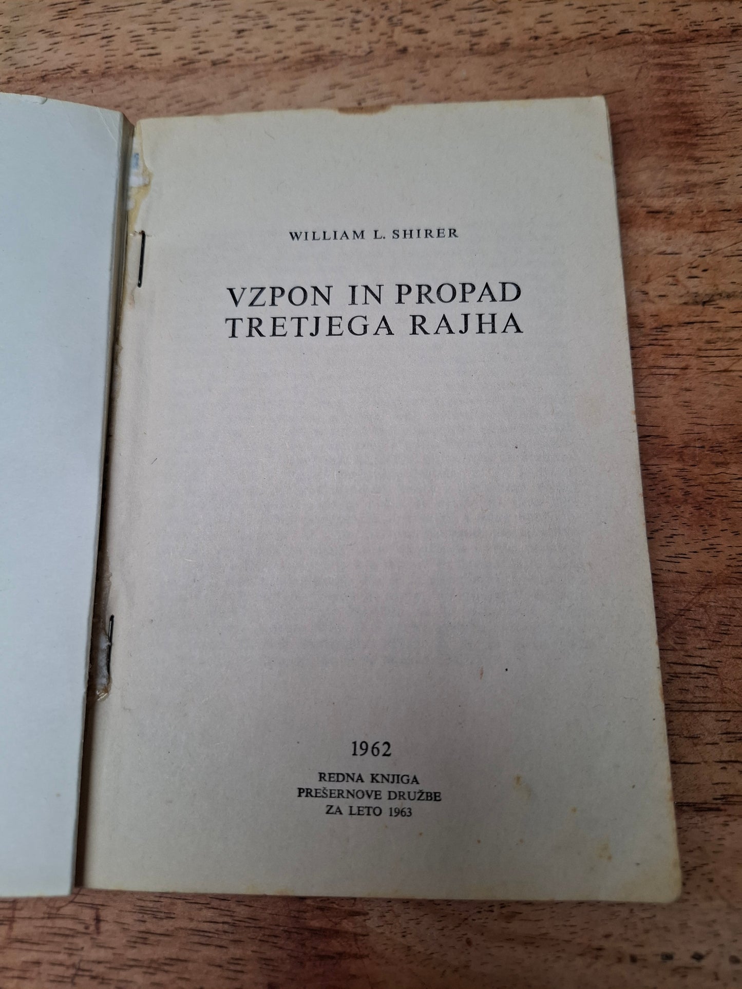 Vzpon in padec tretjega rajha W. L. Shirer