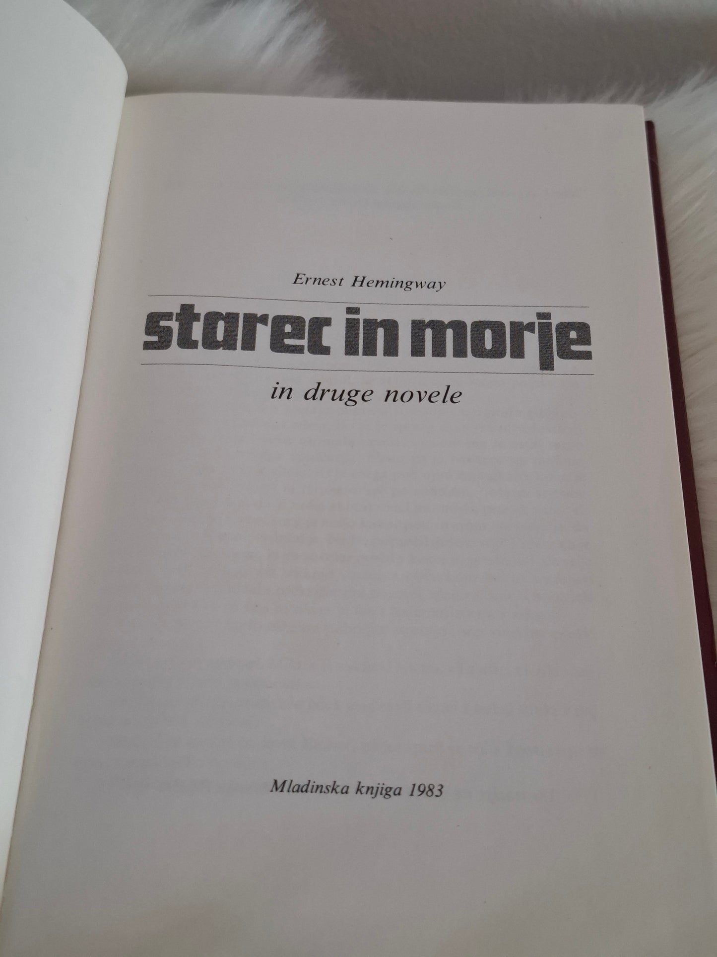 Starec in morje Ernest Hemingway