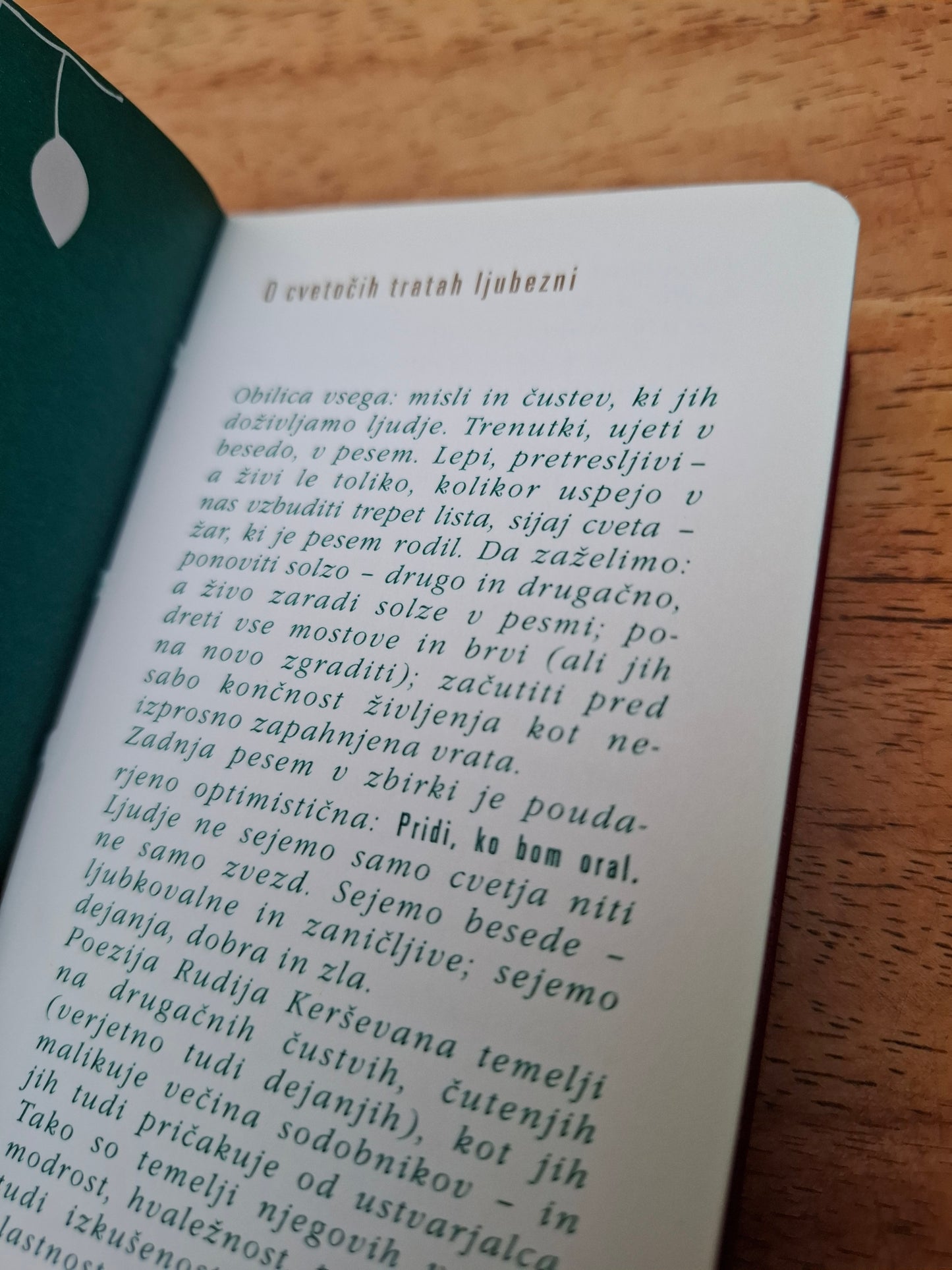 Ob cvetu cvet ob listu list Rudi Kerševan