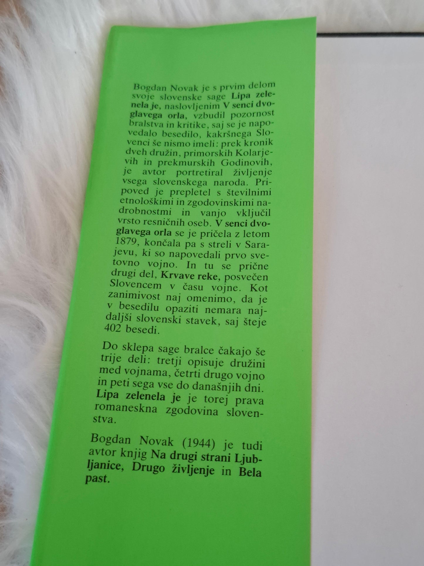 Lipa zelenela je Krvave reke Bogdan Novak
