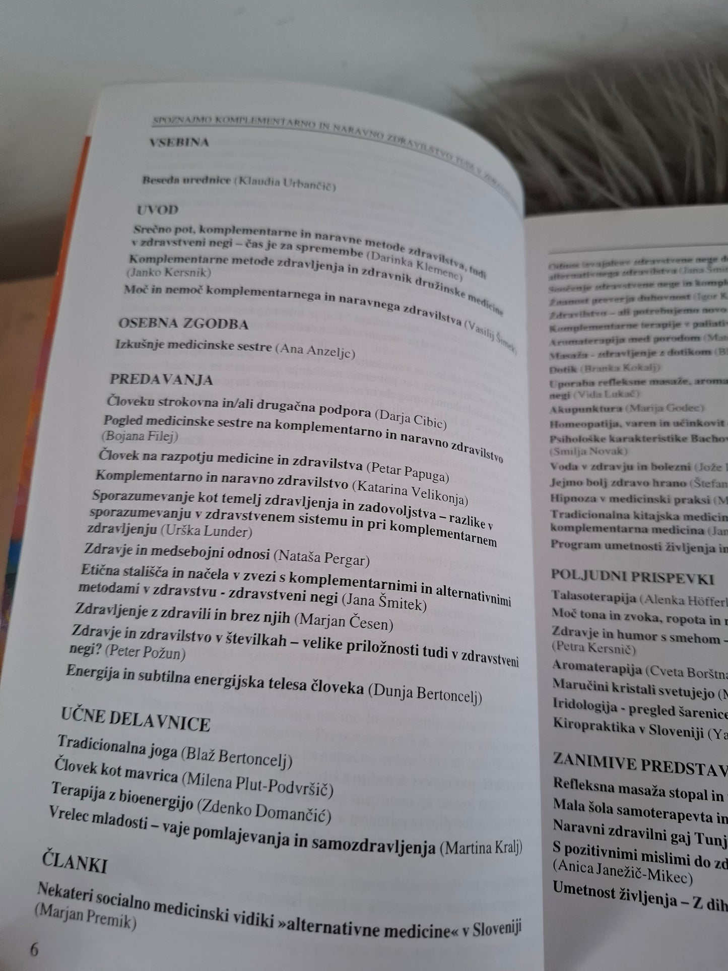 Spoznajmo komplementarno in naravno zdravilstvo tudi v zdravstveni negi Klaudija Urbančič