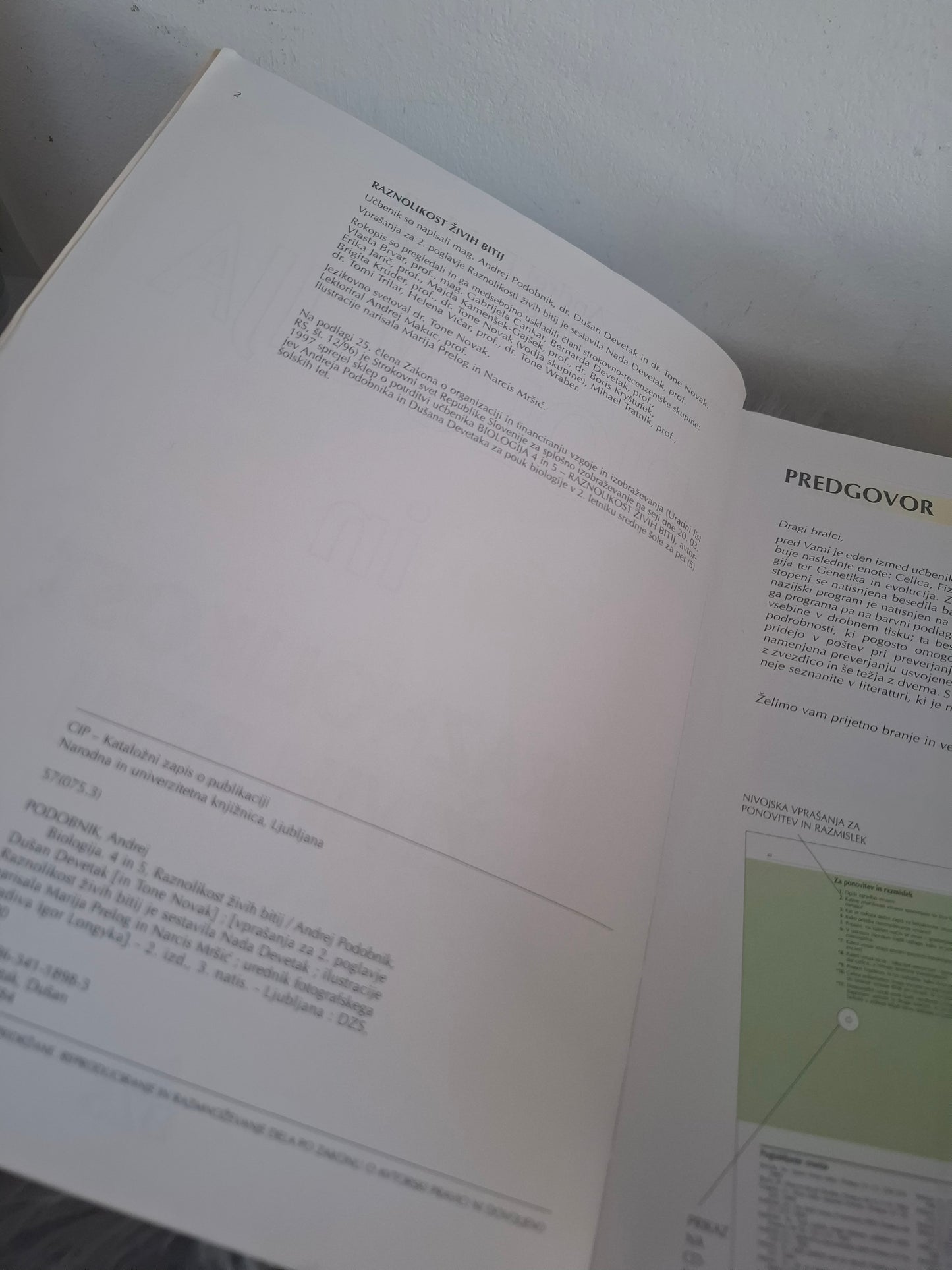 Biologija 4 in 5 raznolikost živih bitij Andrej Podobnik Dušan Devetak