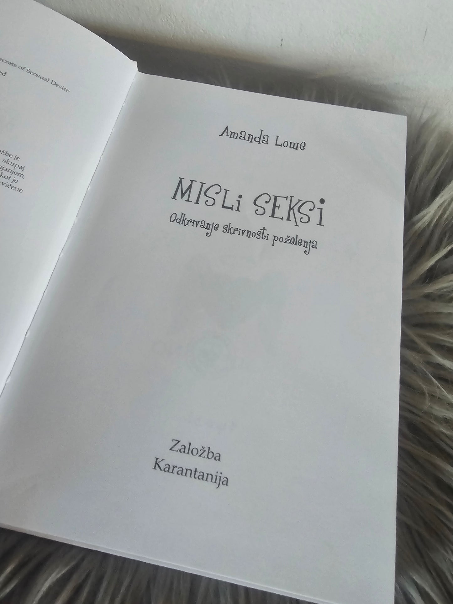 Misli seksi - Odkrivanje skrivnosti poželenja Amanda Lowe