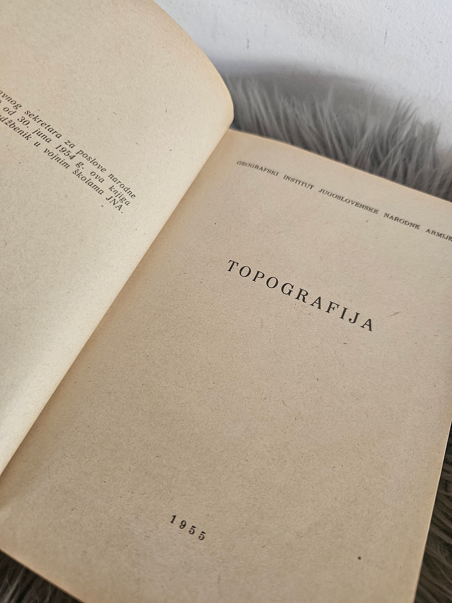 Topografija Geografski inštitut Jna