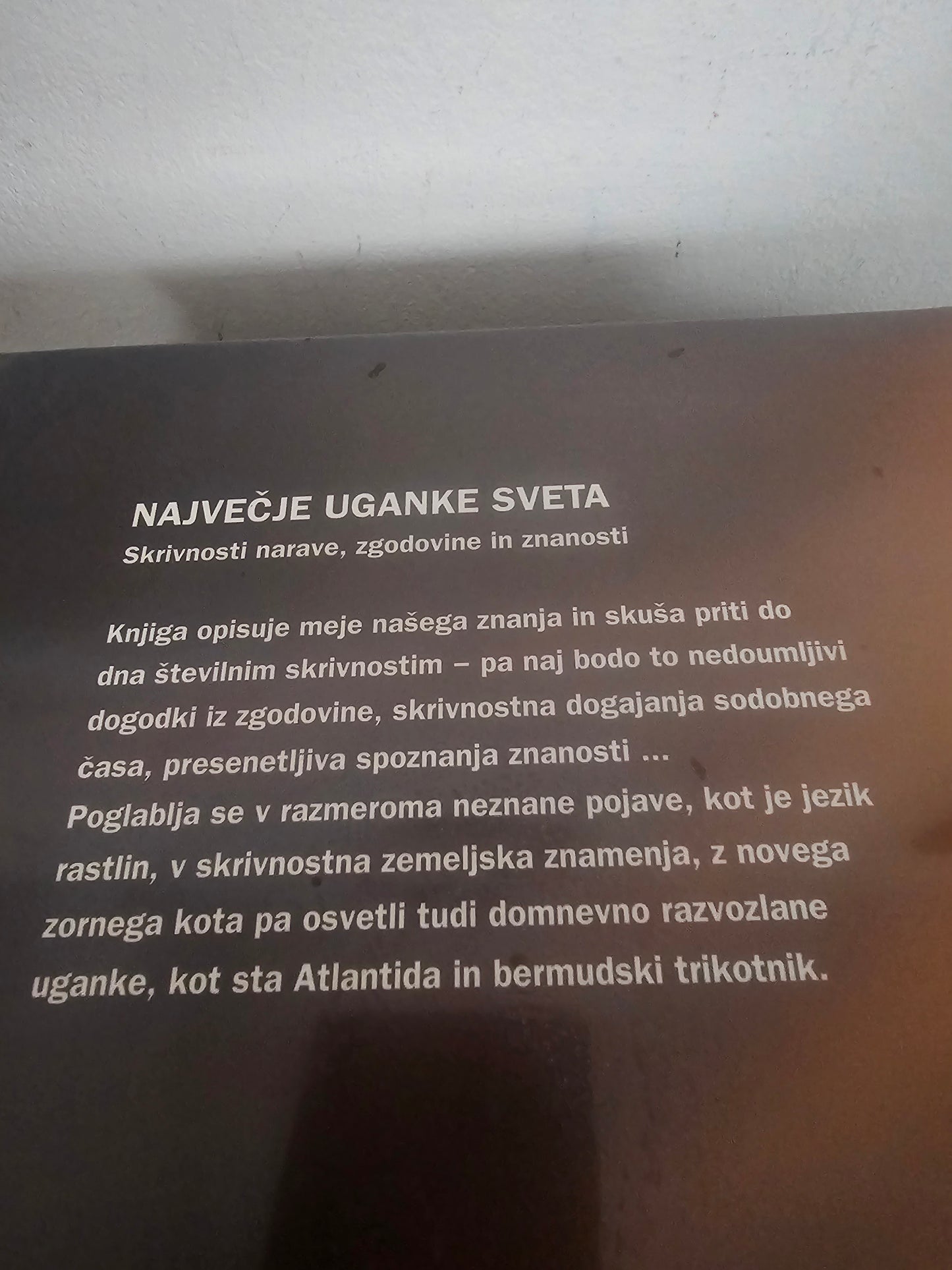Največje uganke sveta Mladinska knjiga