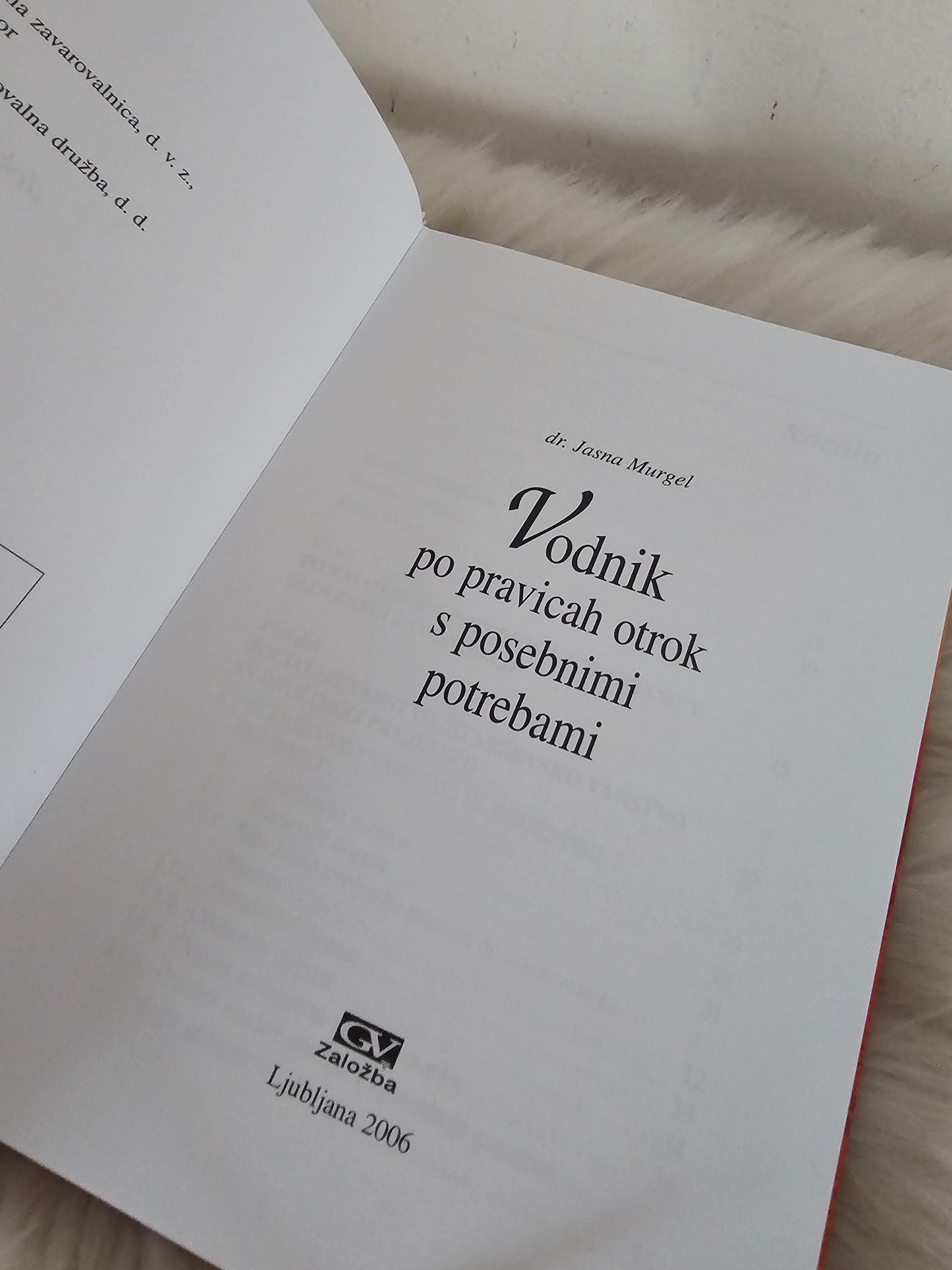 Vodnik po pravicah otrok s posebnimi potrebami dr. Jasna Murgel