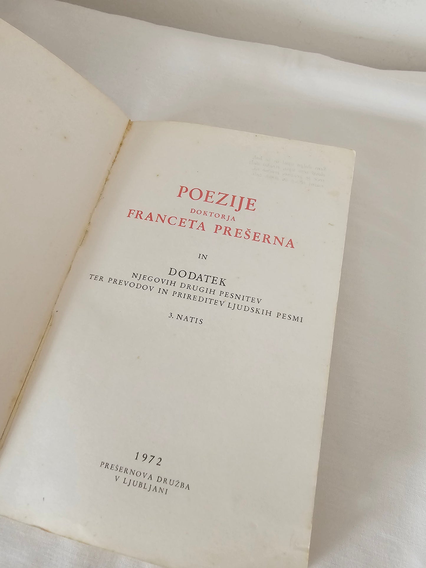 Poezije doktorjaa Franceta Prešerna Prešernova družba