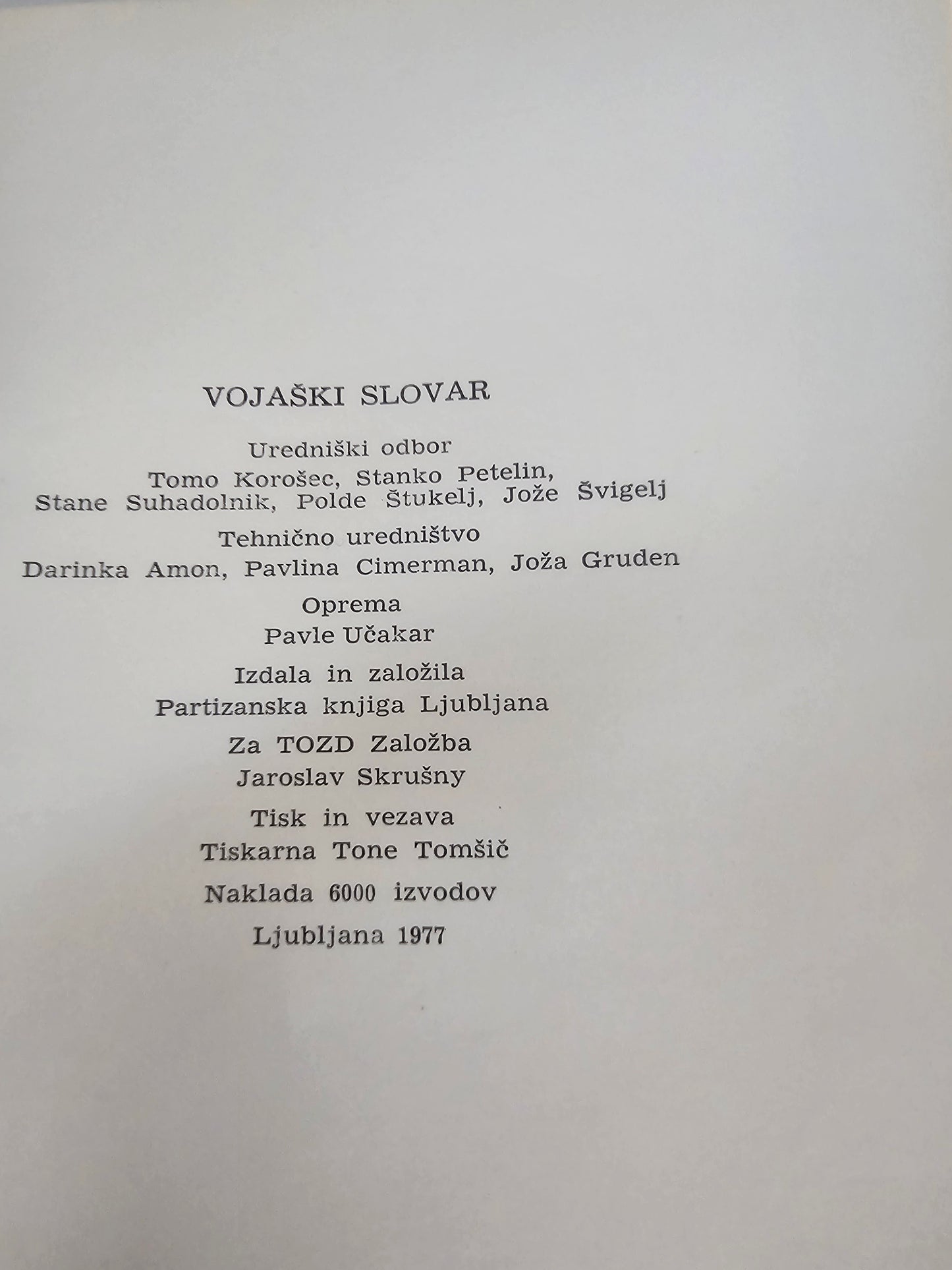 Vojaški slovar več avtorjev