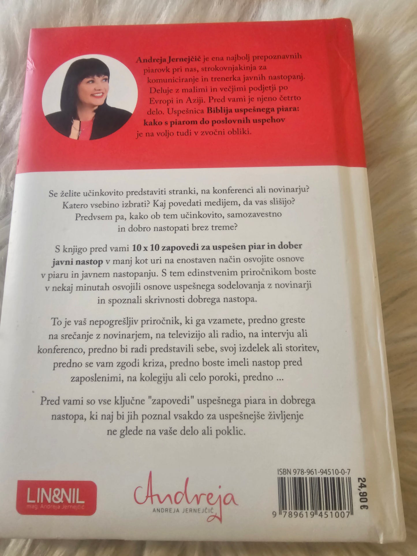 10x 10 zapovedi za uspešen piar in dober javni nastop mag. Andreja Jernejčič