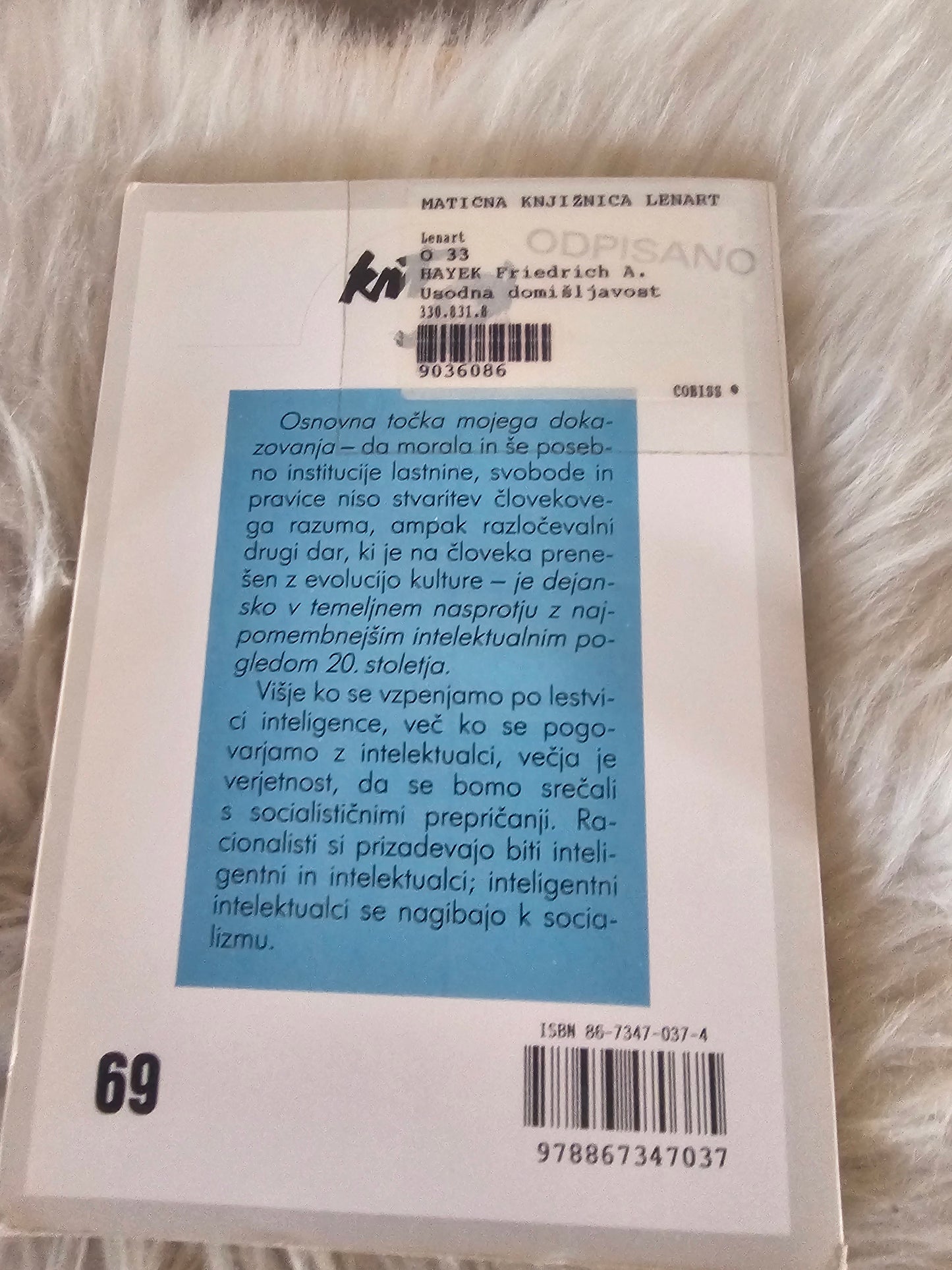 Usodna domišljavost Friedrich A.Hayek