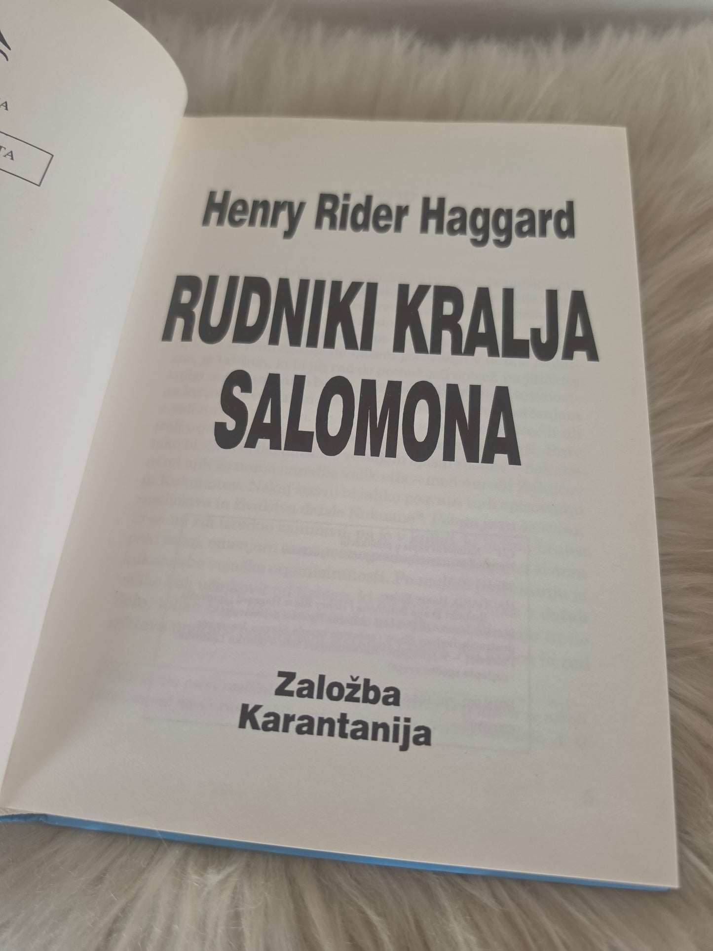 Rudniki kralja Salamona Henry Rider Haggard