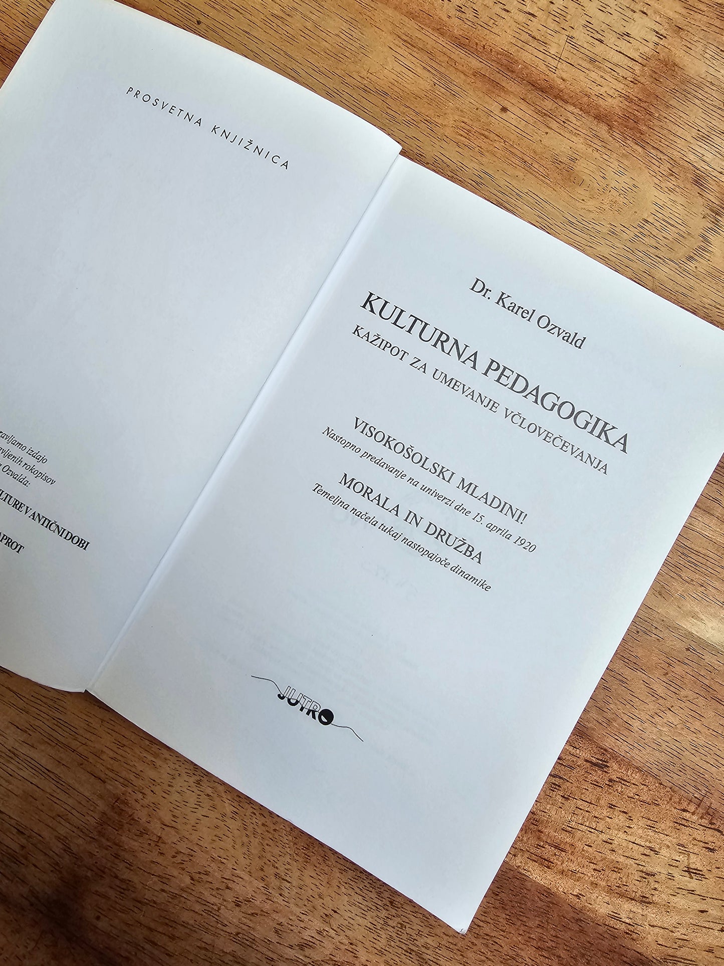 Kulturna pedagogika dr.Karel Ozvald