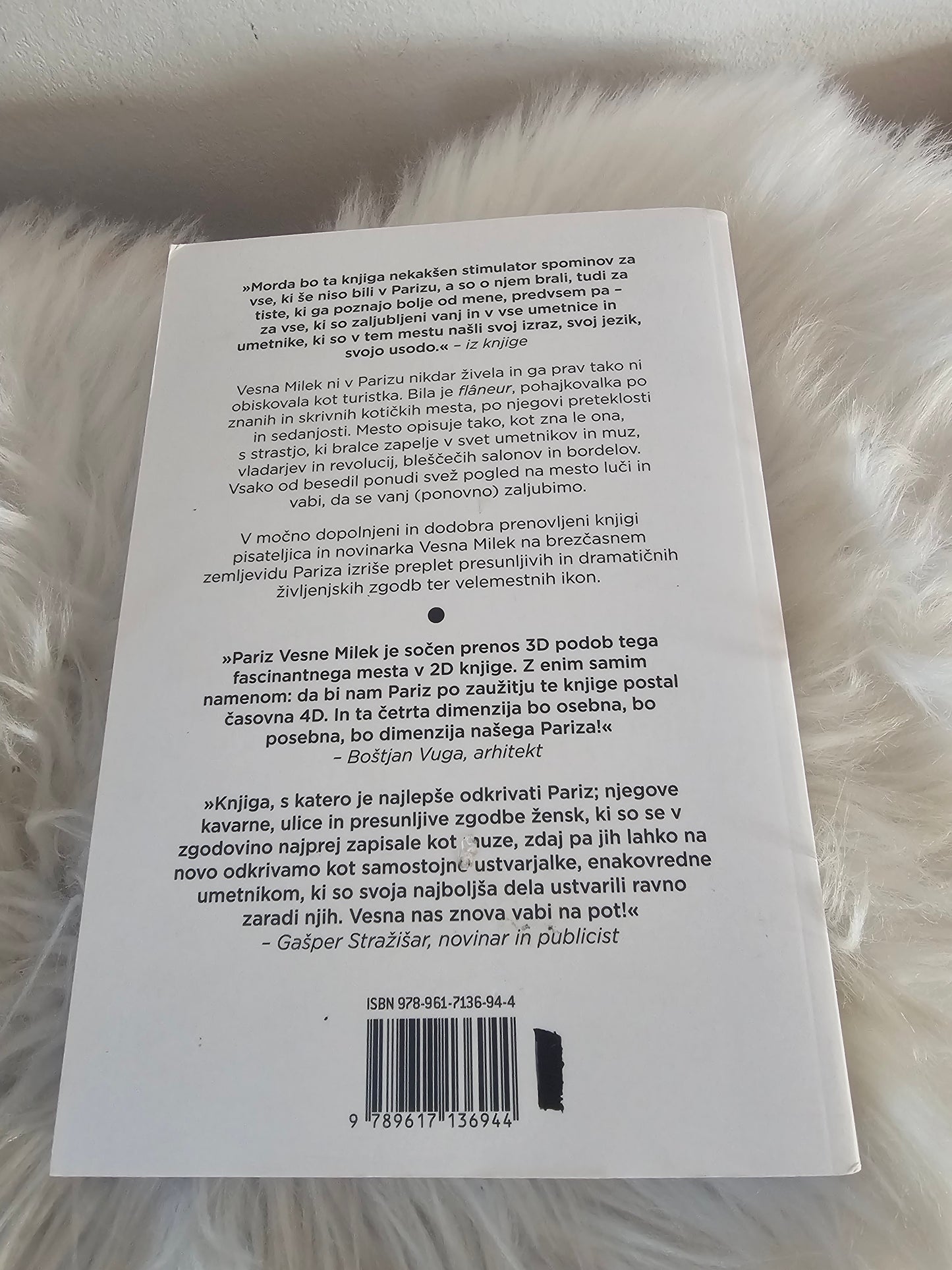 Pariz, ljubezni iz drugih časov, Vesna Milek