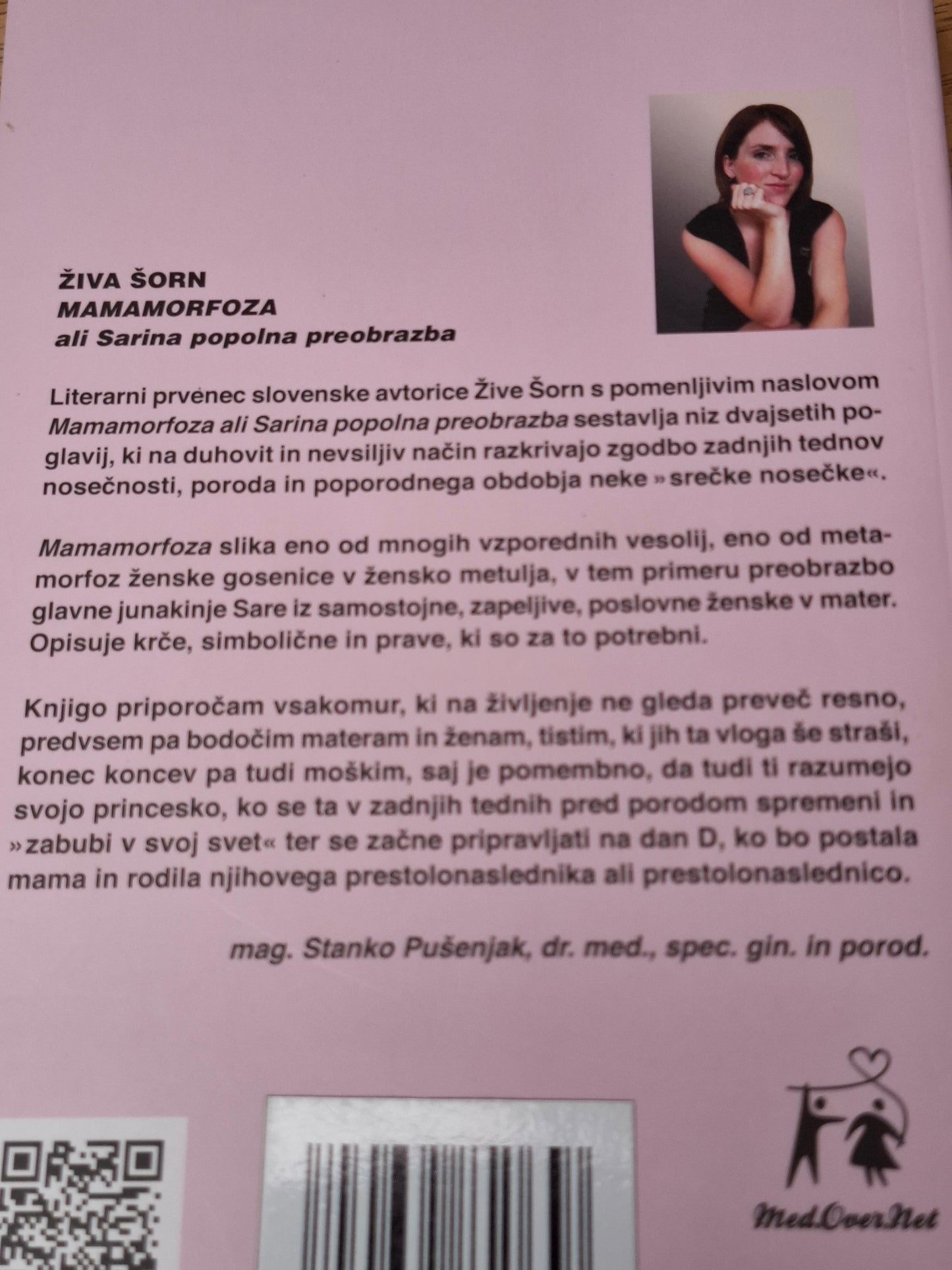 Mamamorfoza ali Sarina popolna preobrazba, Živa Štern plus komentarji mag.Stanka Pušenjaka