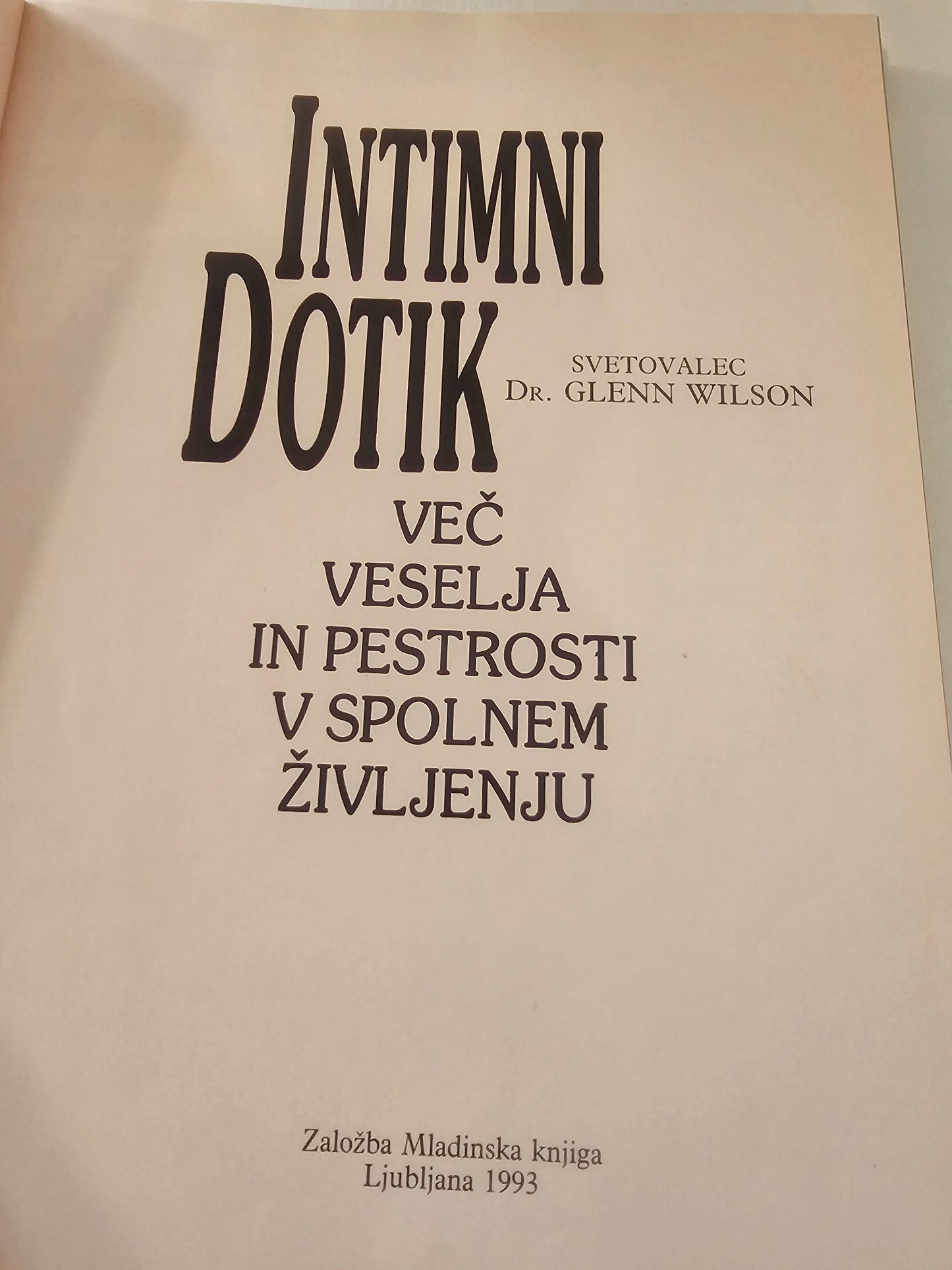Intimni dotik dr.Glenn Wilson