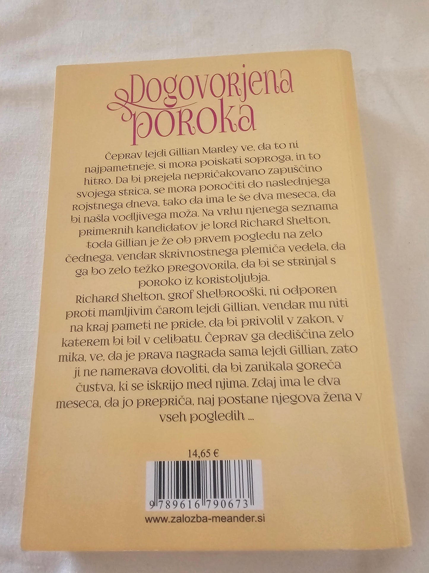 Dogovorjena poroka, Victoria Alexander