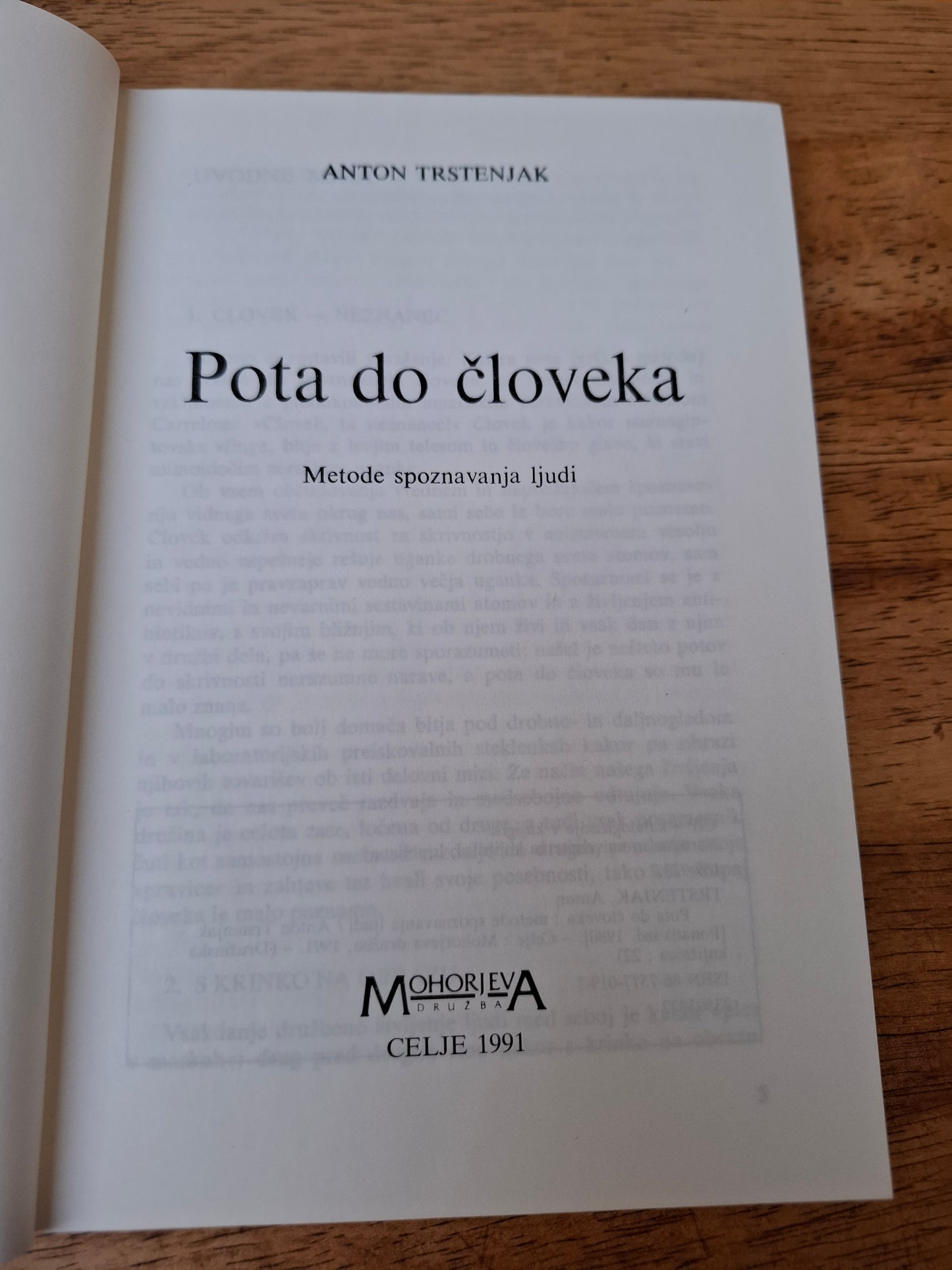 Pota do človeka, Anton Trstenjak