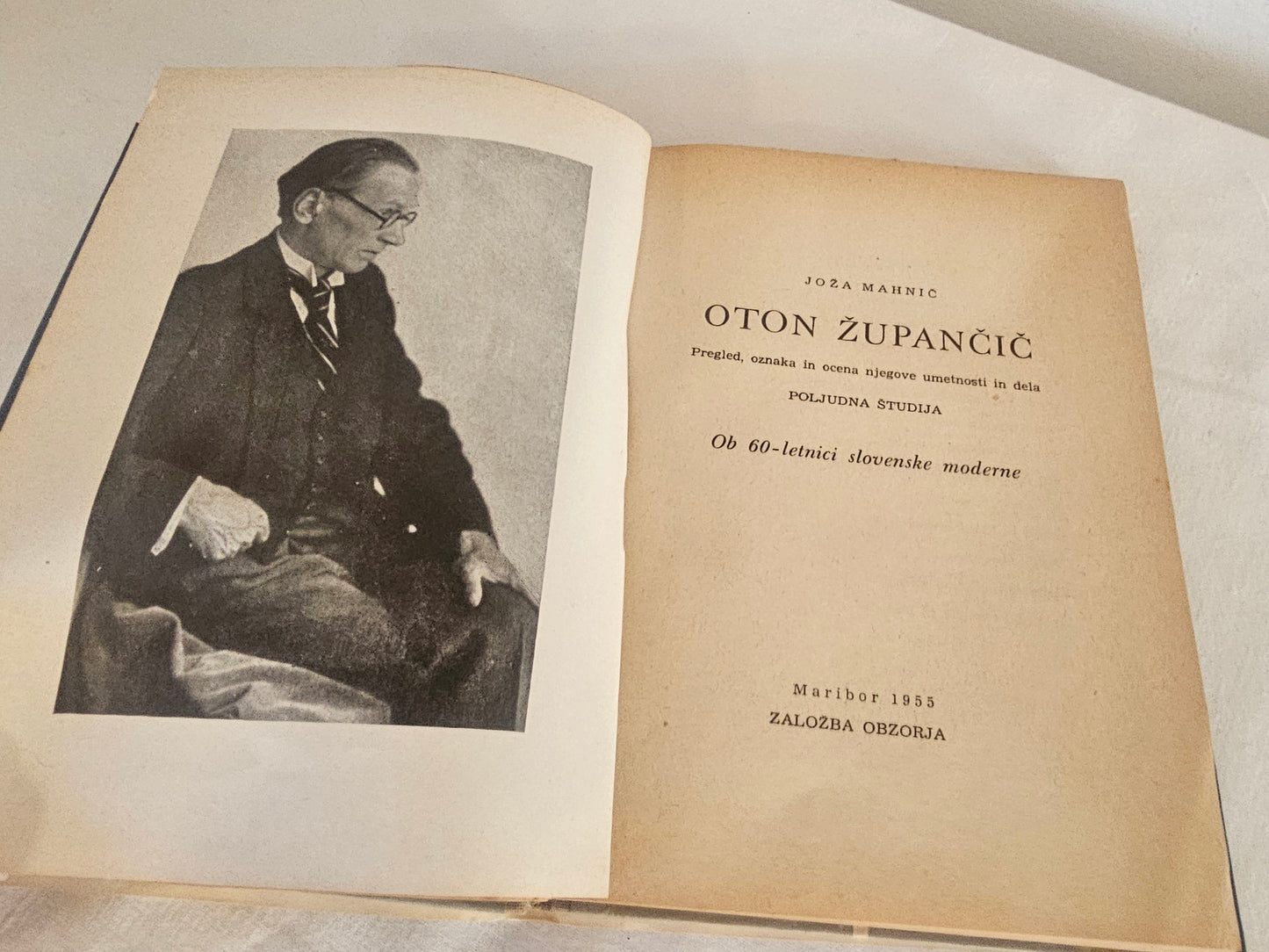 Oton Župančič, Joža Mahnič