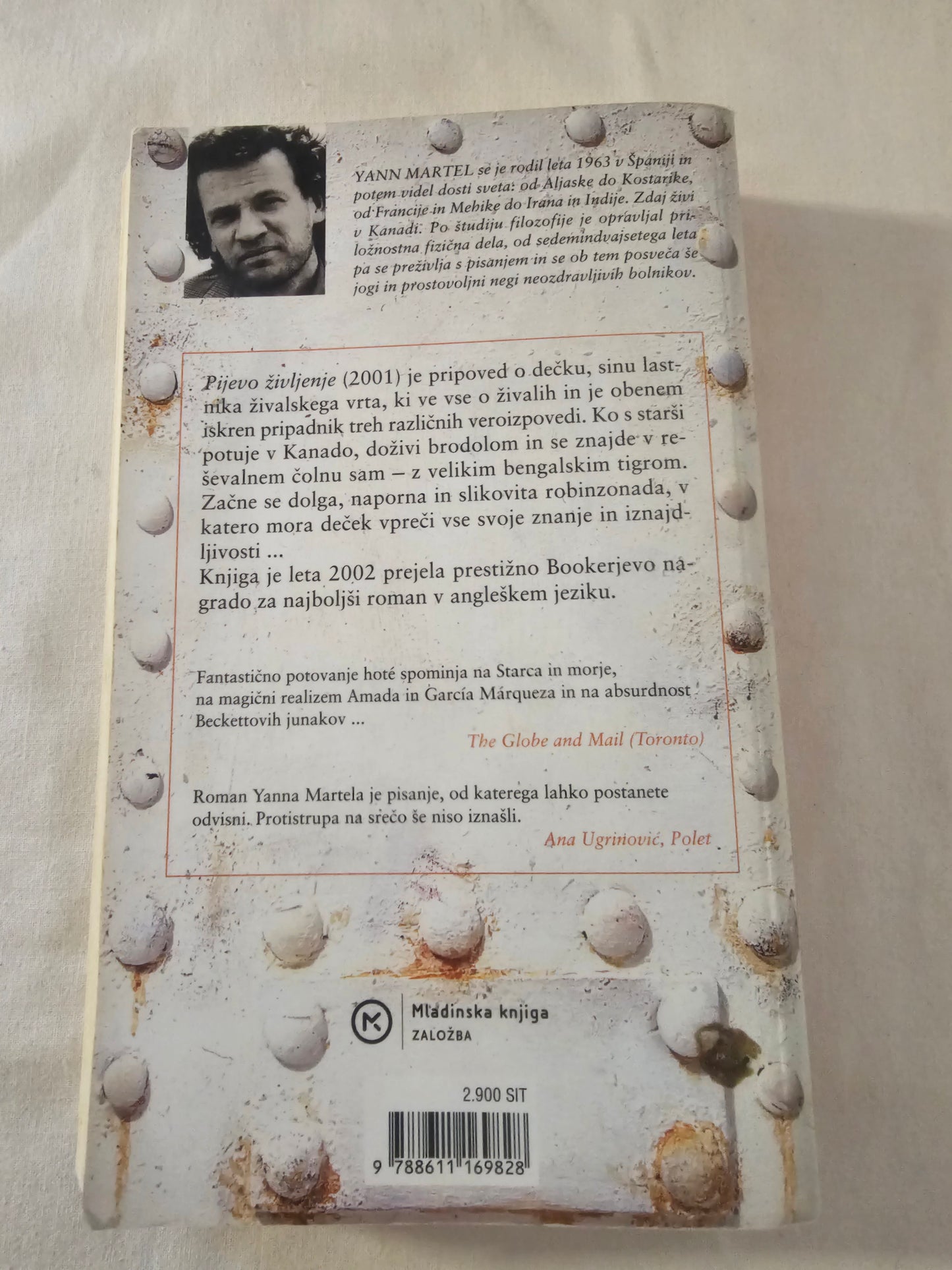 Pijevo življenje Yann Martel