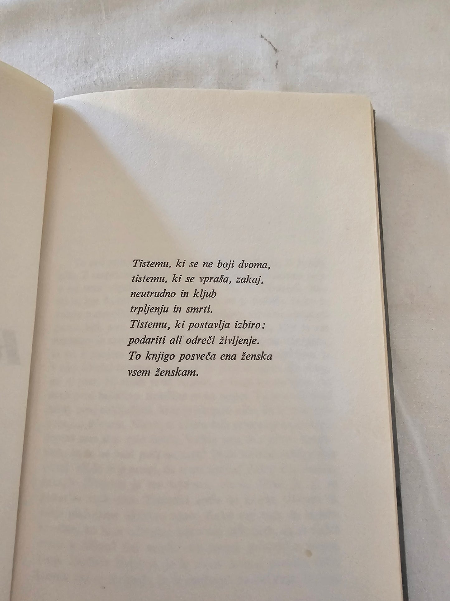 Pismo nikoli rojenemu otroku Oriana Fallaci