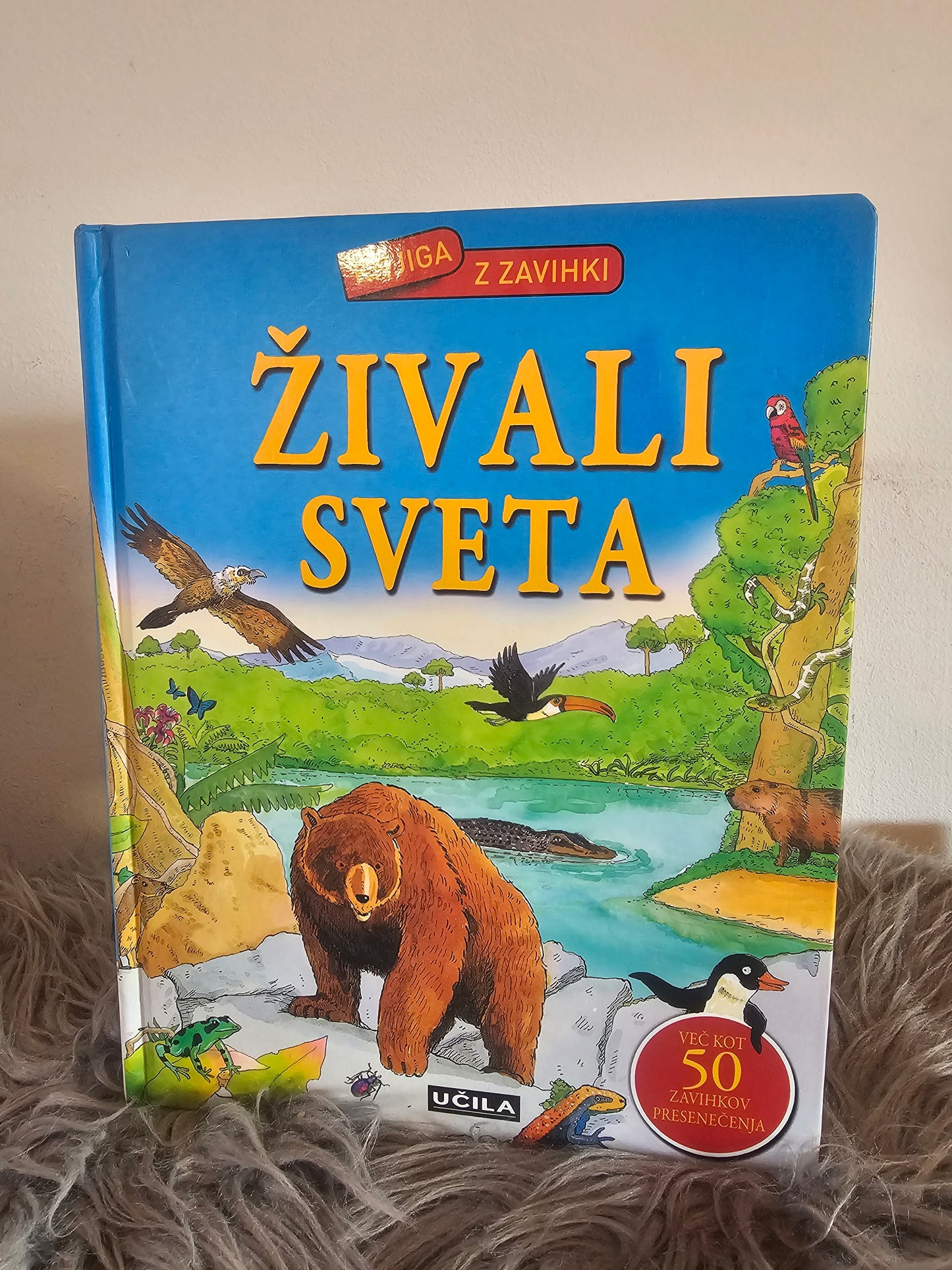 Živai sveta knjiga z zavihki Učila