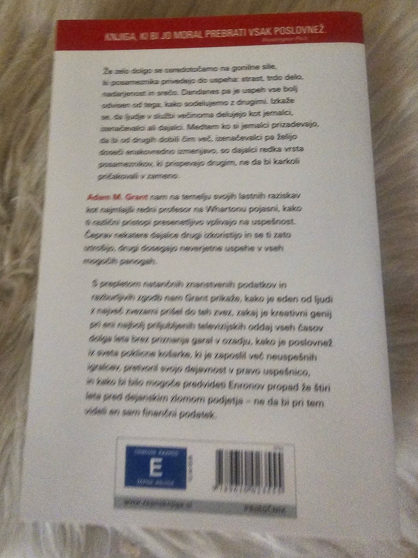 Das in dobiš Adam M. Grant