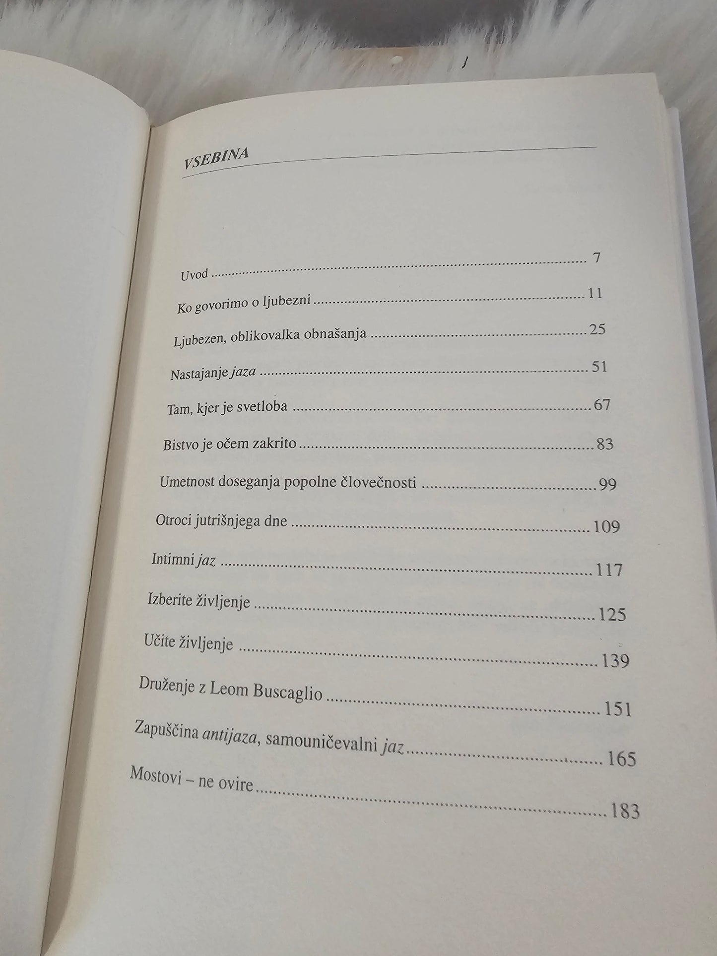 Živimo, ljubimo in se učimo Leo F. Buscaglia