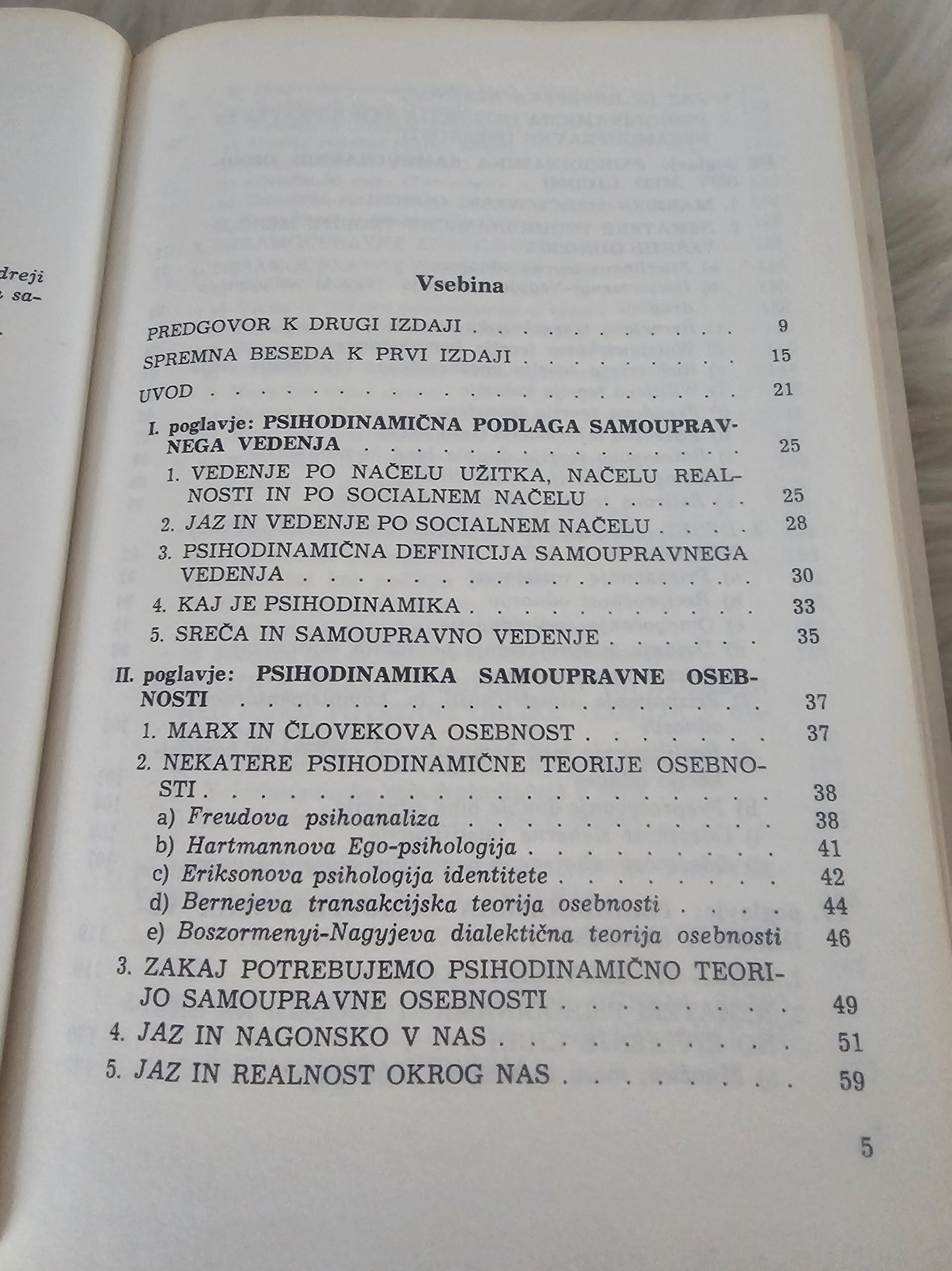 Splošna psihodinamika samoupravnega vedenje Pavao Brajša