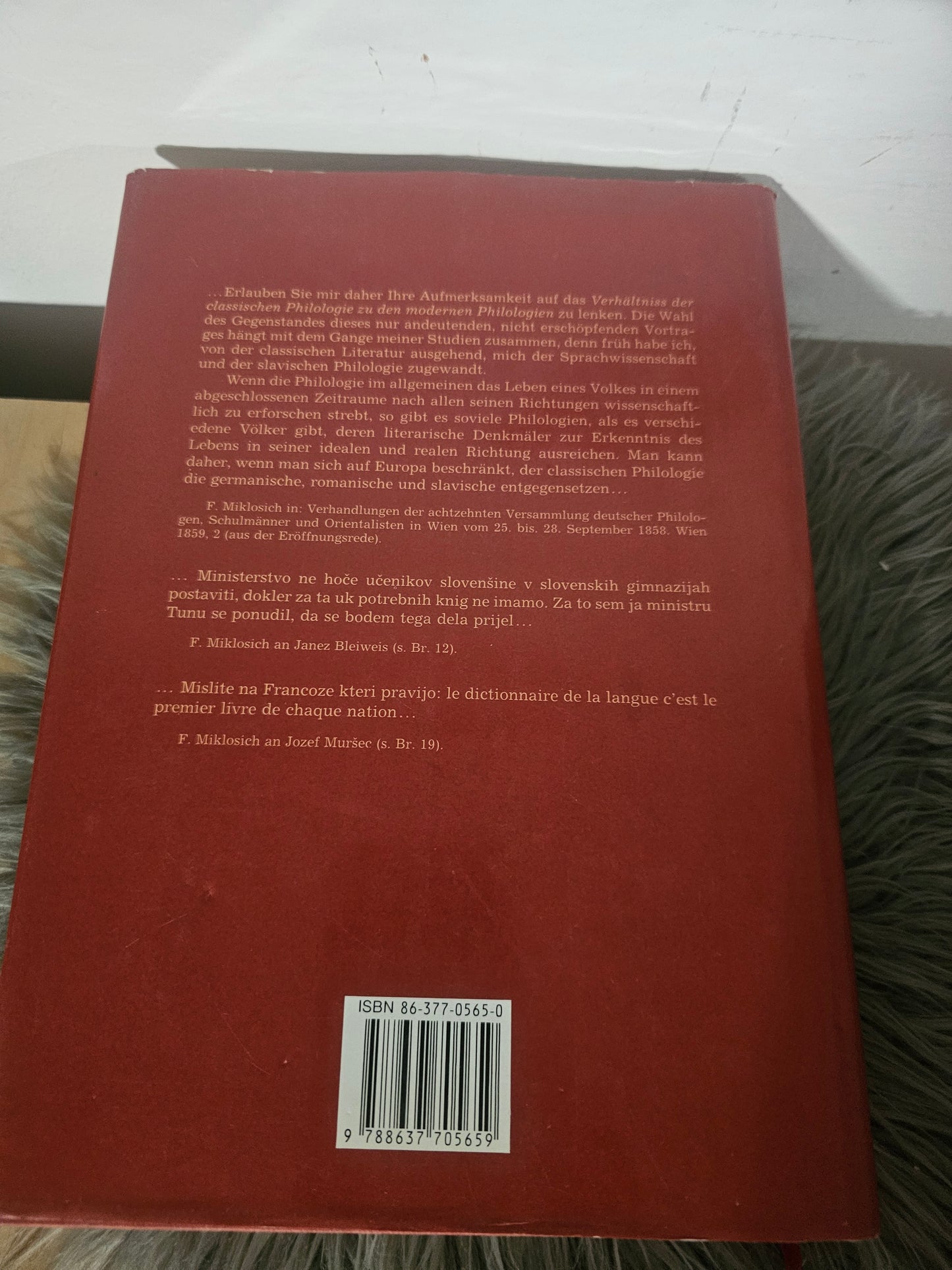 Korespondenca Frana Miklošiča z južnimi Slovani)  Katja Sturm