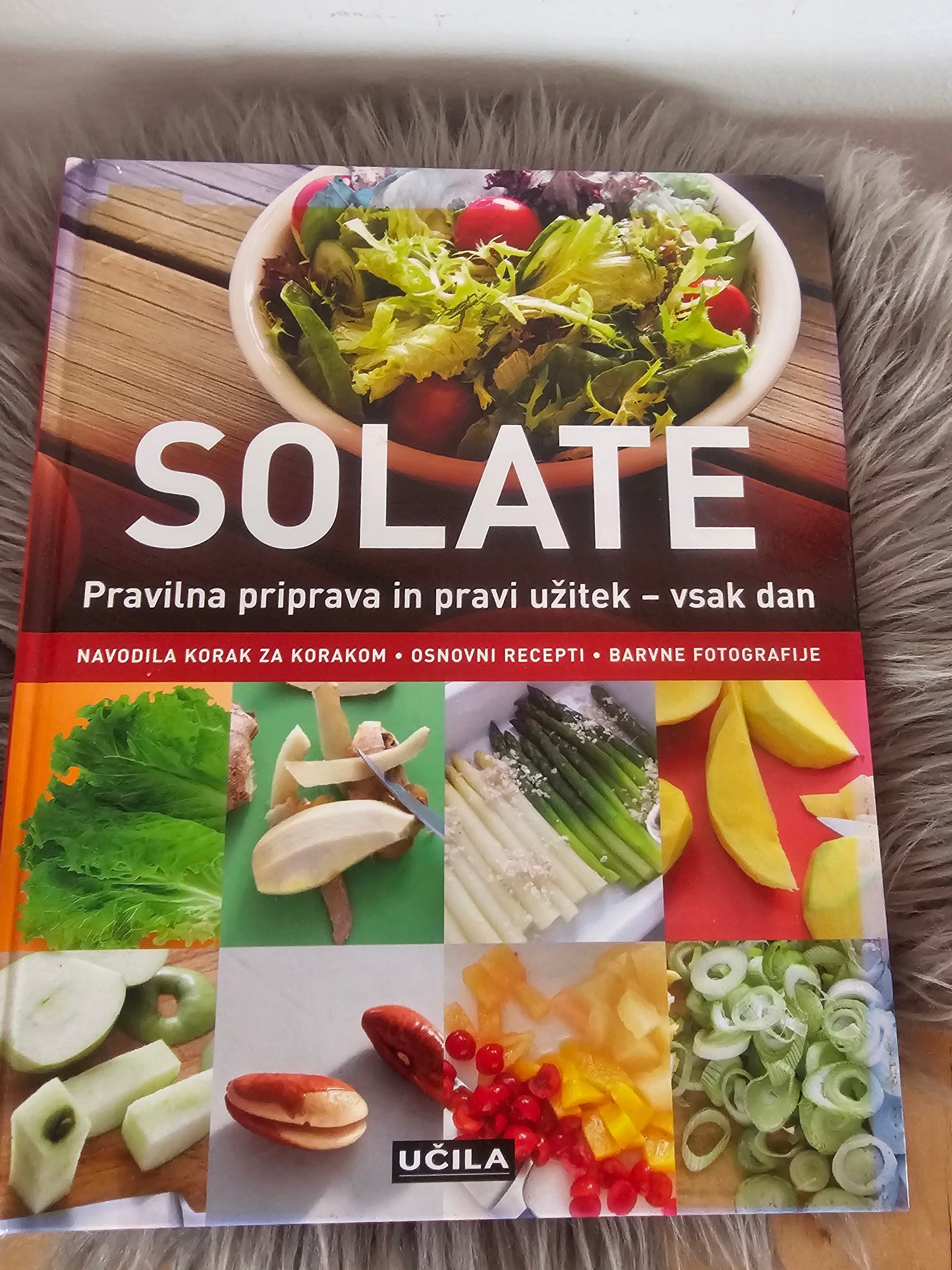 Zbirka kuharic:    - Meso   - Sladice,   - Zelenjava,   - Enolončnice,   - Solate Učila